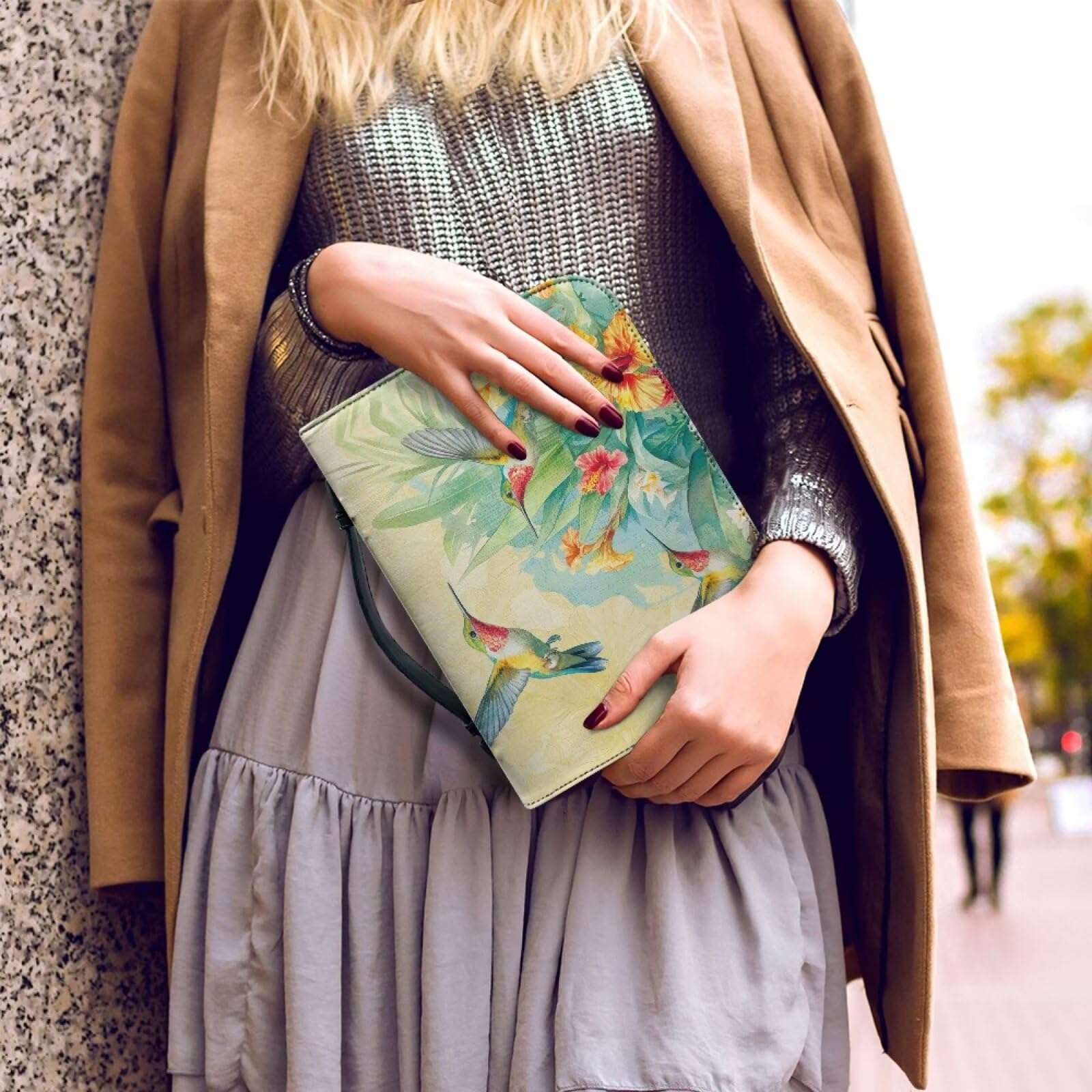 WUYOJUXA Hummingbird Print Bible Cover for Women Bible Book Carrying Case Durable Carrying Book Case Church Bag Bible Study Supplies Accessories size：XL 4