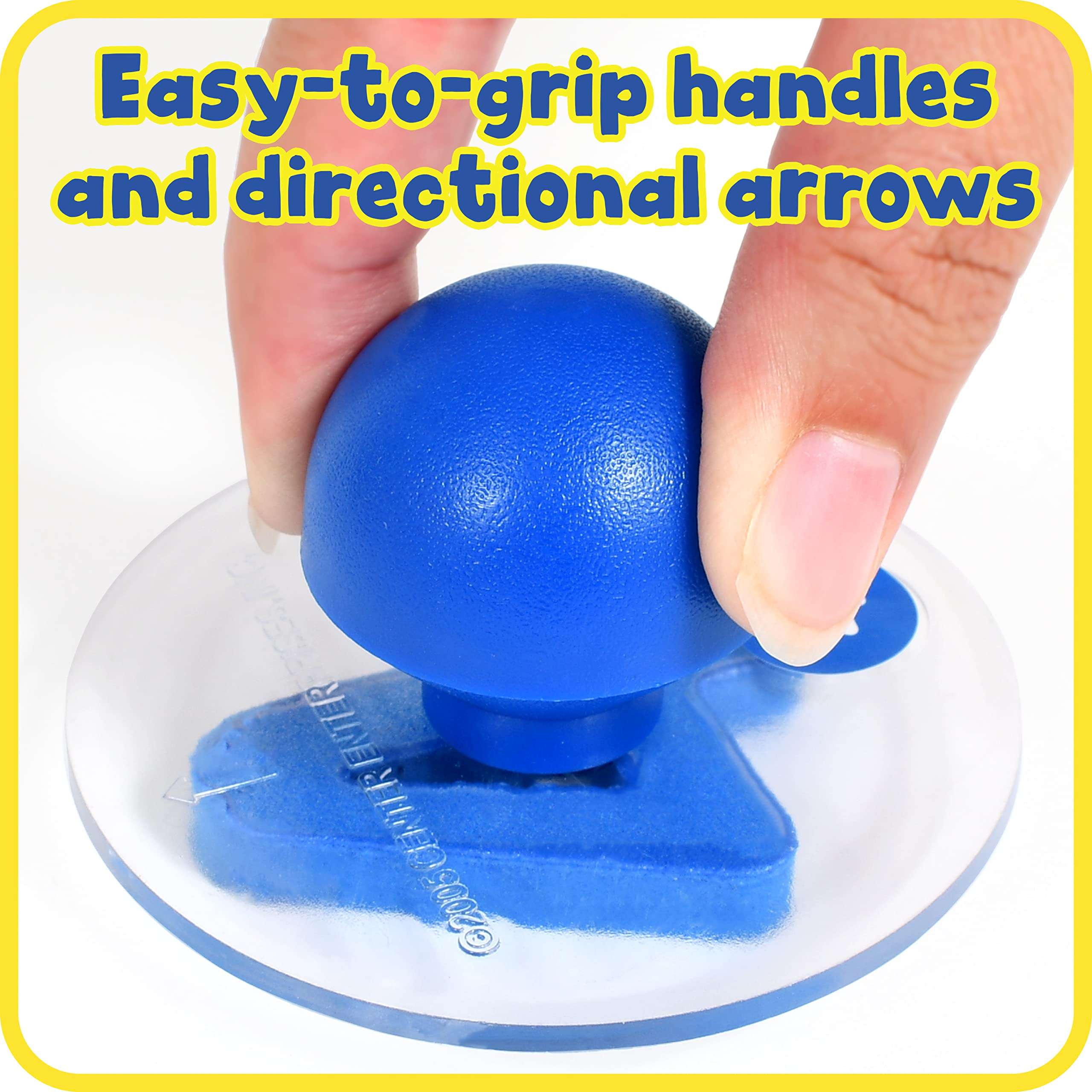 READY 2 LEARN Giant Stampers - Numbers 0-9 - Set of 10 - Easy to Hold Foam Stamps for Kids - Arts and Crafts Stamps for Displays, Posters, Signs and DIY Projects 3