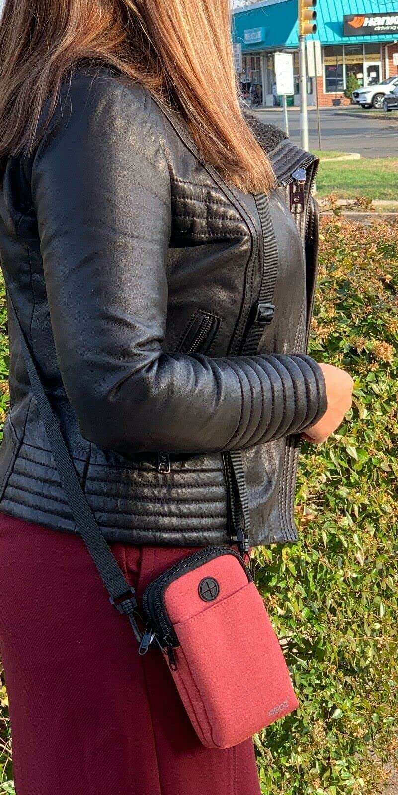 AGOZ Crossbody Bag, Pink Cell Phone Purse Wallet Sling Shoulder Handbag Strap for Apple iPhone 16 Pro Max, iPhone 15 14 13 12, 11 XR, Galaxy S25 S24 S23 S22 S21 S20, A15, A54, Google Pixel 9 Pro 8A 7 6