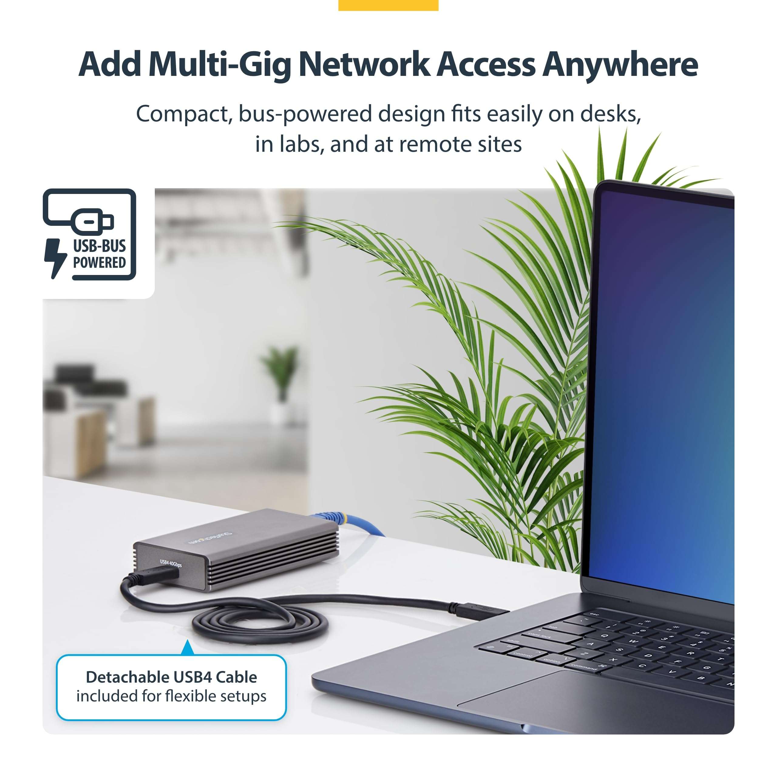 StarTech 10GbE USB4 Ethernet Adapter, External 10Gb Network Card, Thunderbolt 3/4 / 5 Compatible, 10/5/2.5/1Gbps /100Mbps, for Mac/Windows 5