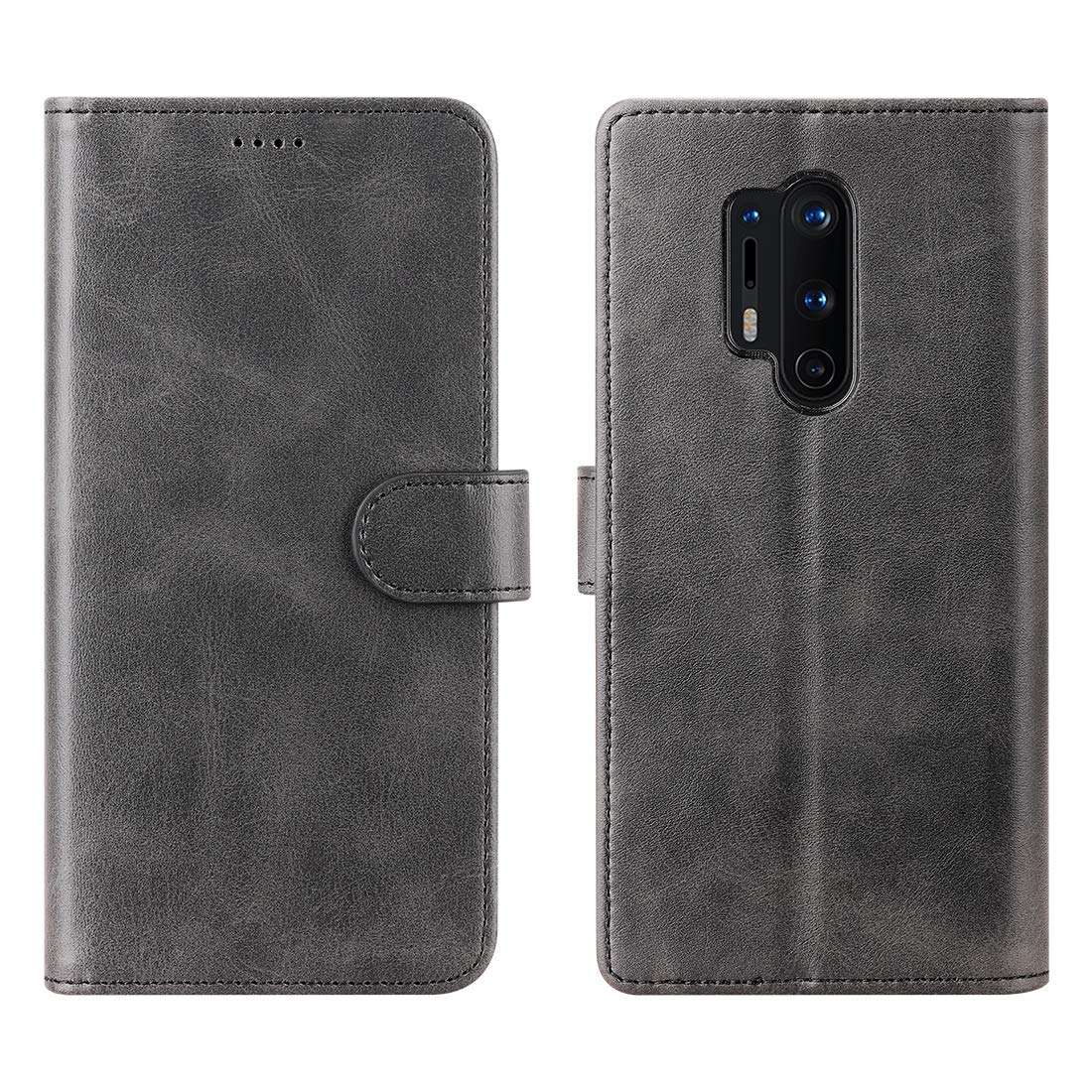 Redluckstar OnePlus 8 Pro Case, PU Leather Wallet Flip Cover [3 Card Slots 1 Money Pocket] [Magnetic Closure] [Stand] Shockproof Bumper Folio Phone Case for OnePlus 8 Pro 2020 (Black) 3