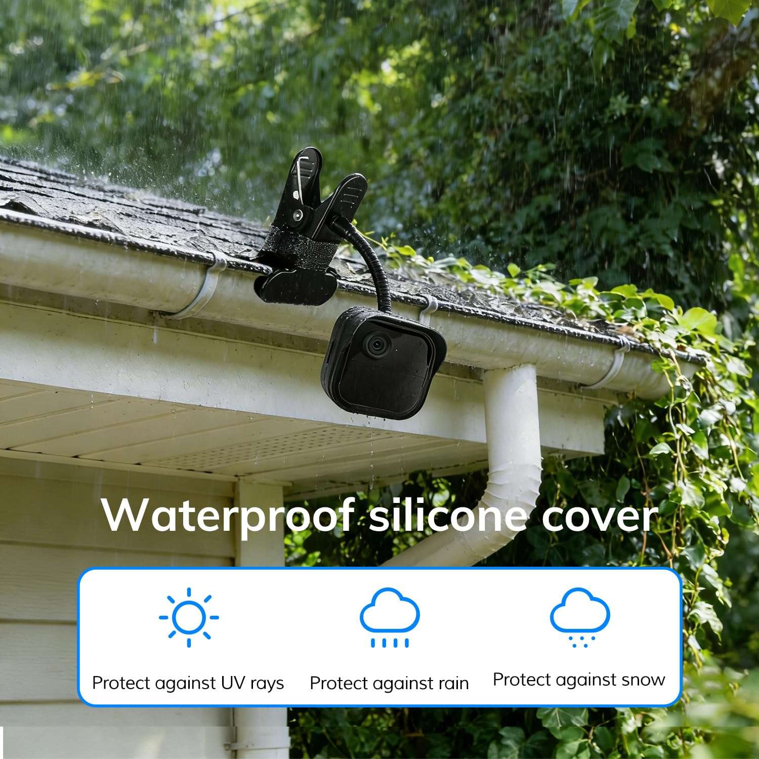 Silicone Case Cover for Blink Outdoor 4,Blink Outdoor Camera Accessories(Black) 5