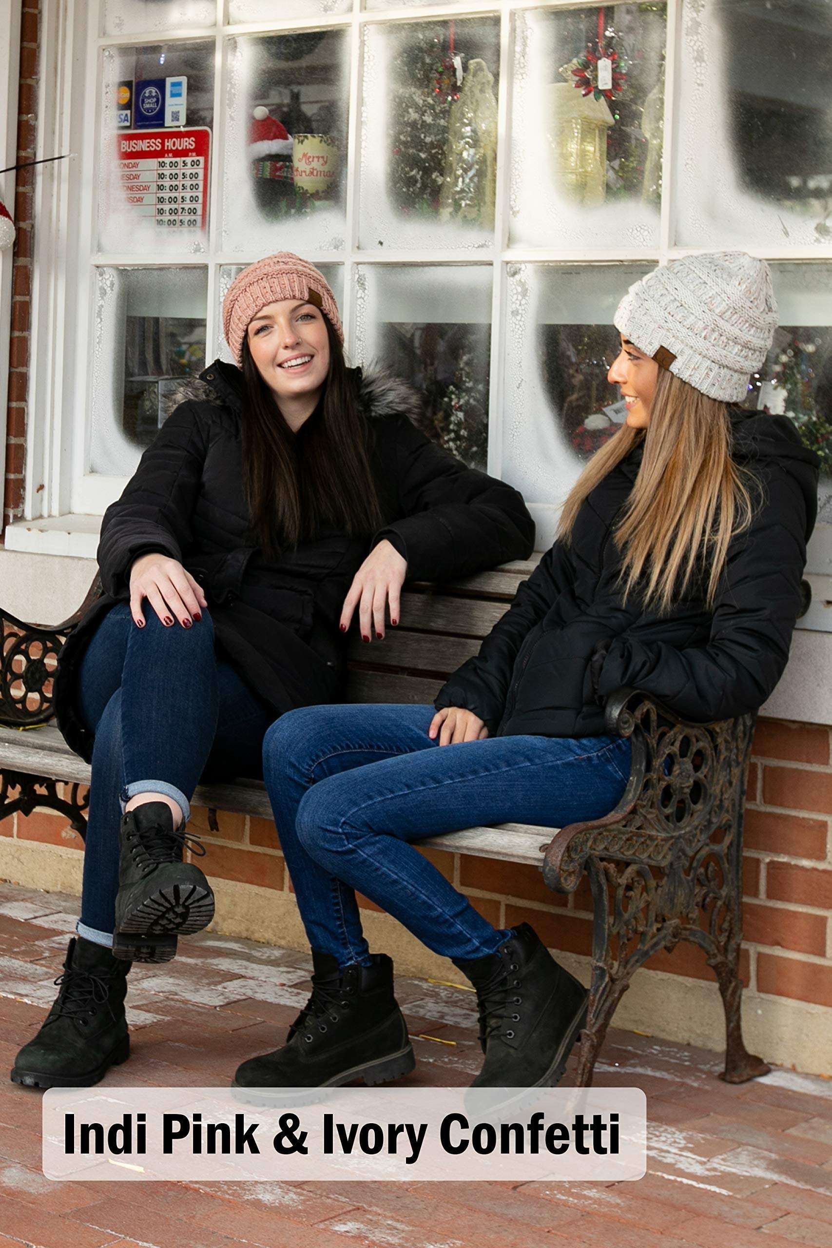 Funky Junque Confetti Knit Beanie - Faded/Variegated Purple 6