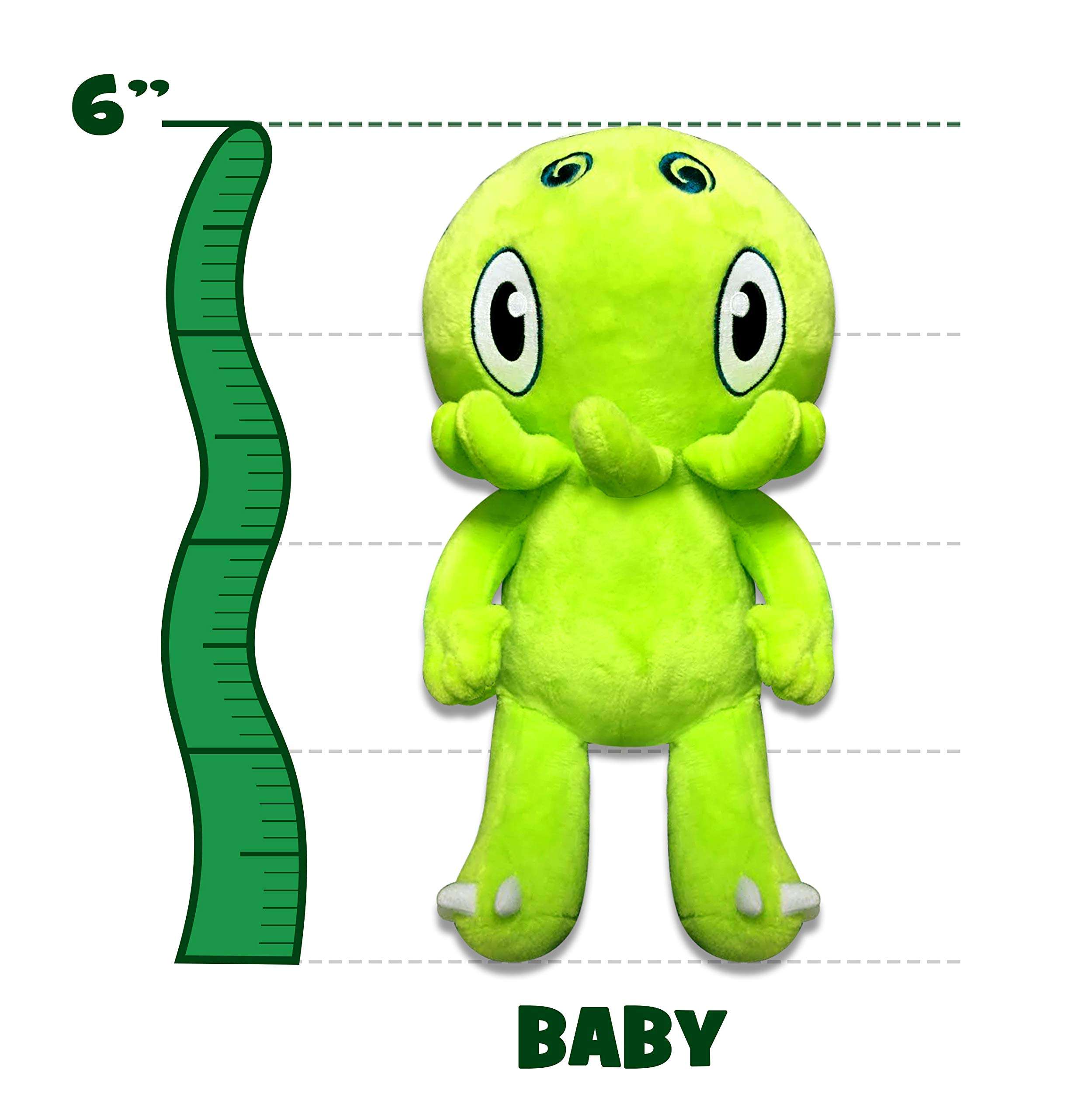 C is for Cthulhu Baby Plush (Green, 6 Inches) 3