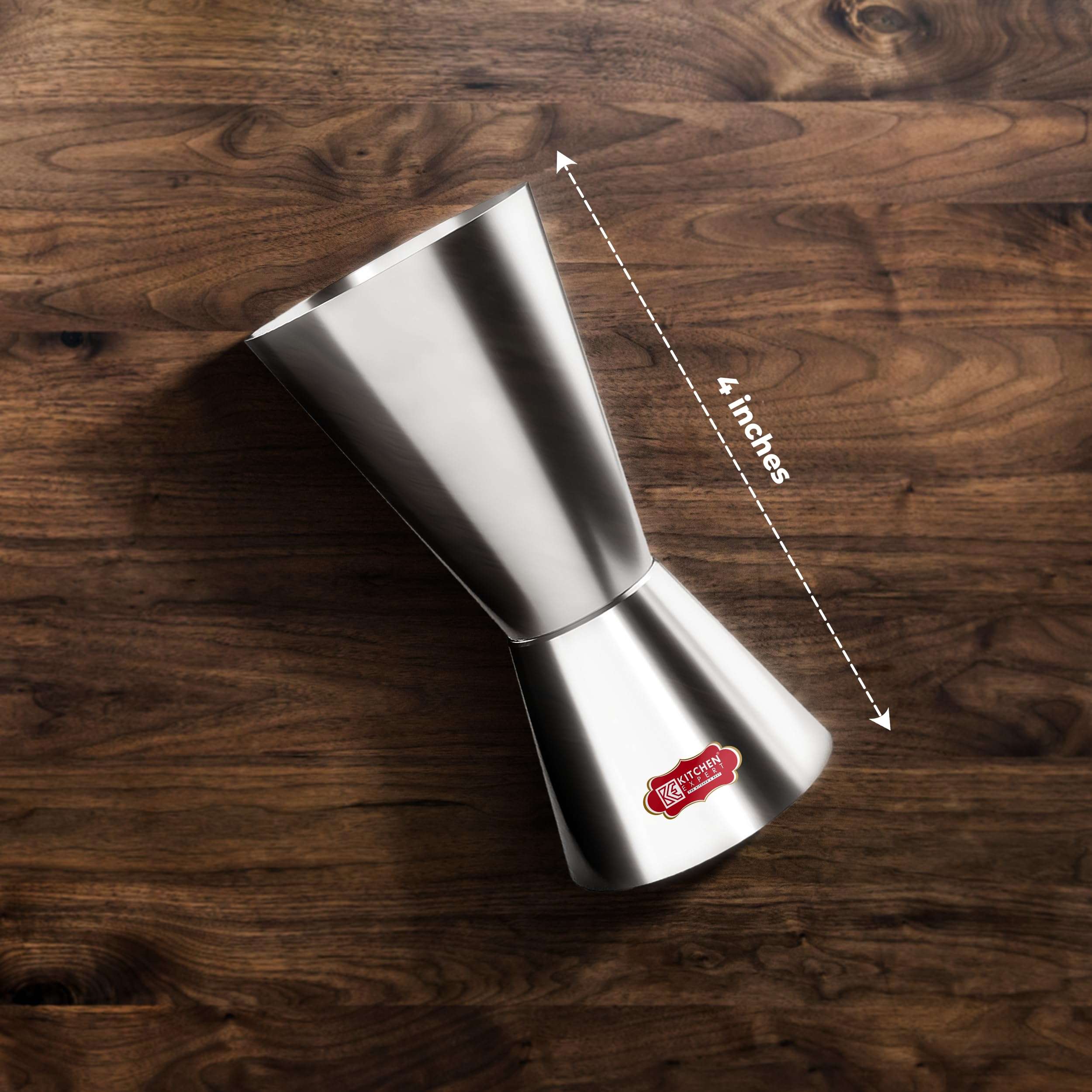 Kitchen Expert Tall Peg Measure | 1Pc | Stainless Steel | Cocktail Jigger | Double Sided | Drink Measurement | Bar Tool 3