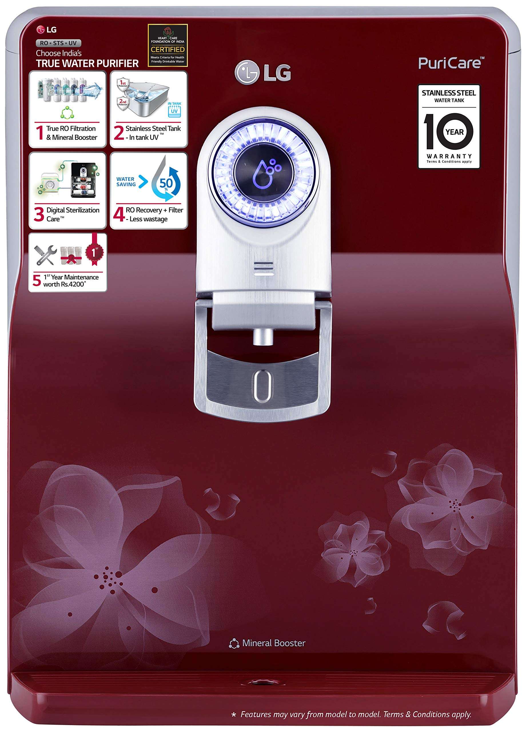 LG WW172EP Ultraviolet, Reverse Osmosis Water Purifier 8L 1