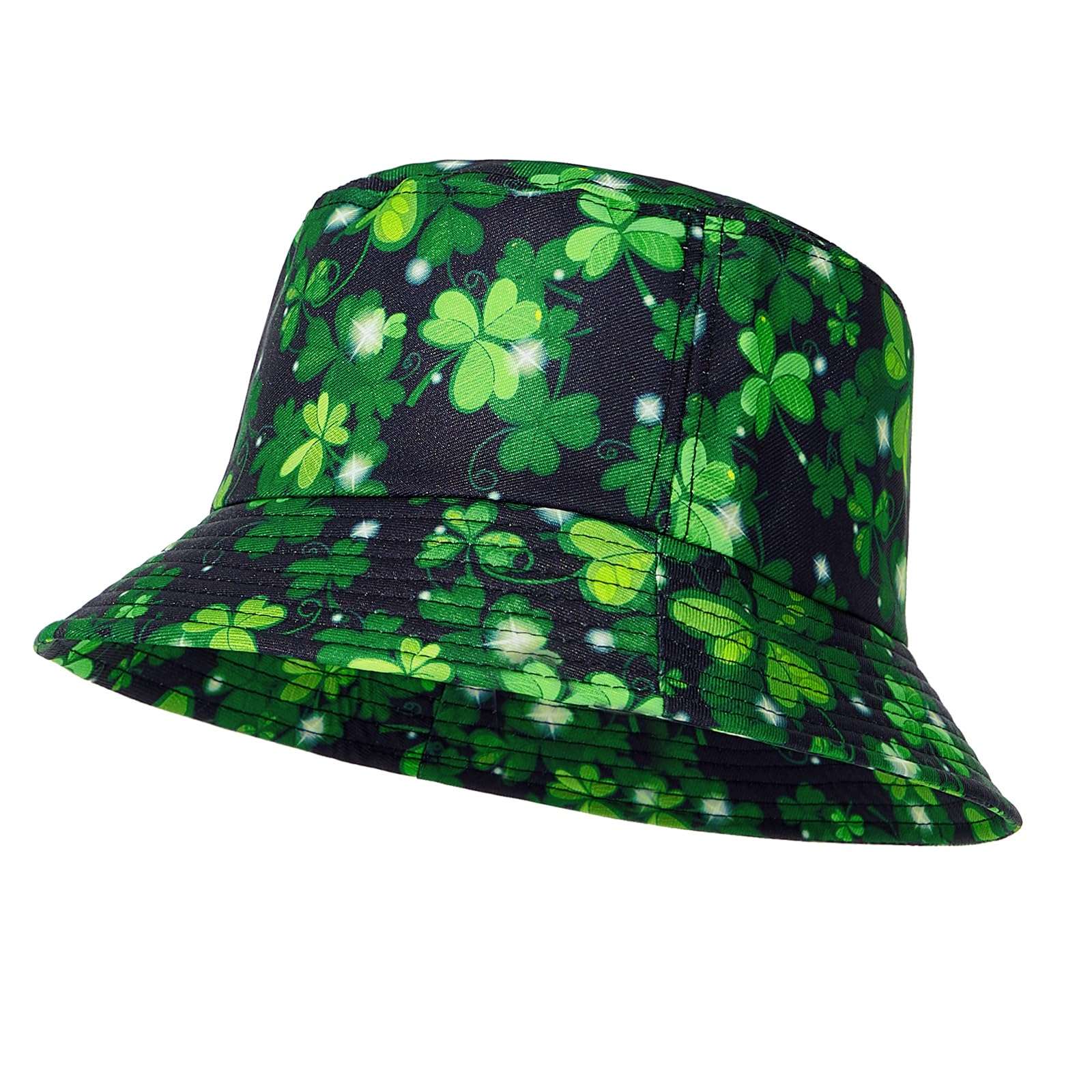 St Patricks Day Hat Shamrock Green Top Leprechaun Bucket Hat 1