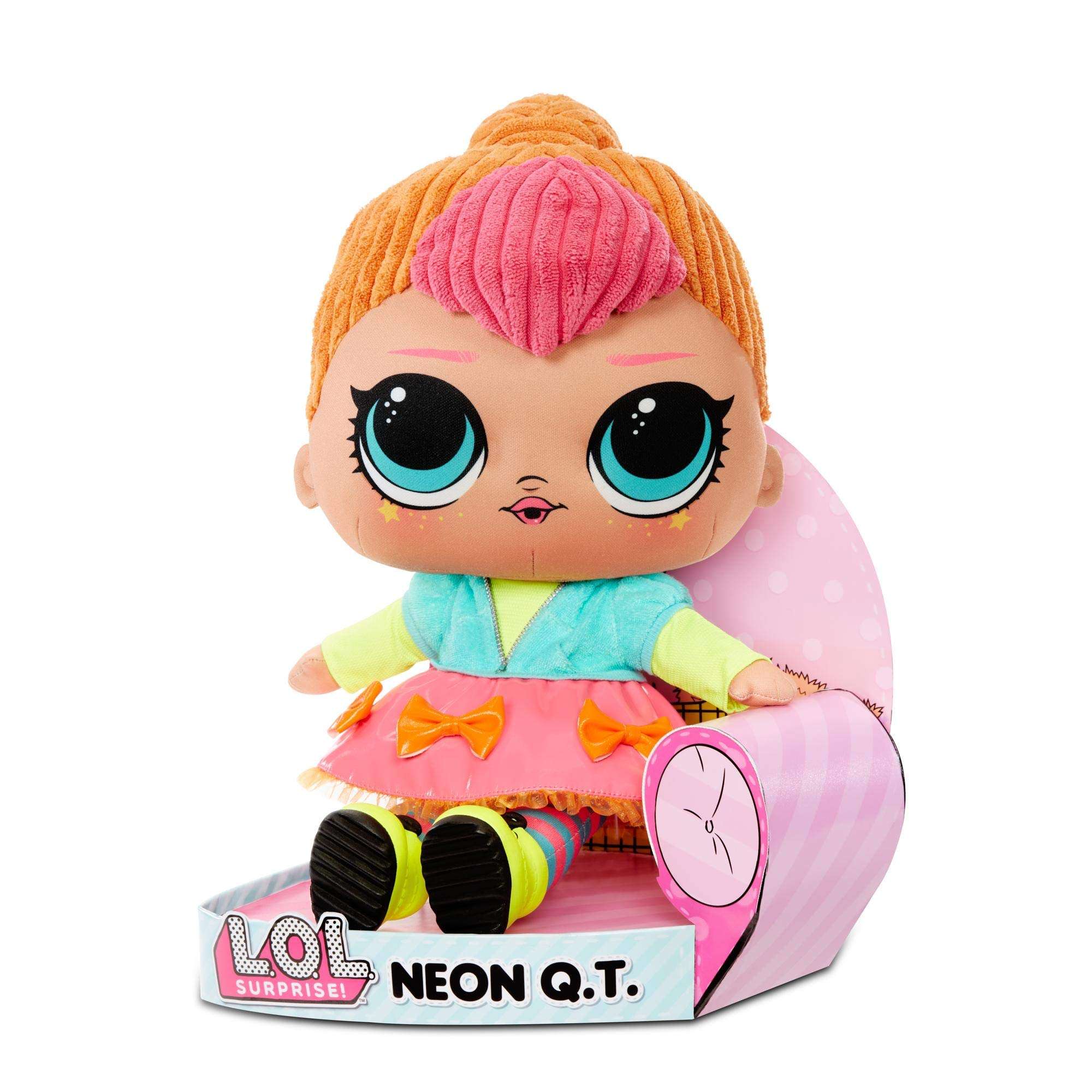 L.O.L. Surprise! Neon Q.T. – Huggable, Soft Plush Doll 2