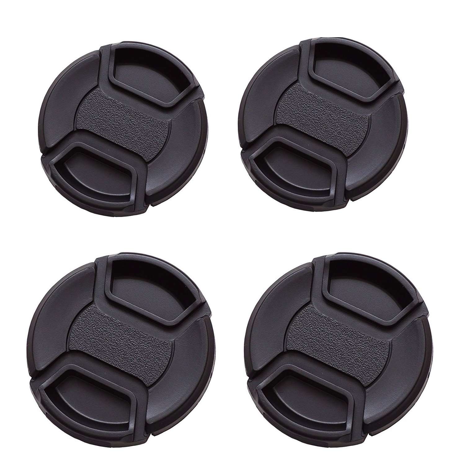 IMZ Lens Cap Bundle - [ 77MM x 2 + 82MM x 2 ] Front Lens Filter Snap On Pinch Cap Protector Cover for DSLR SLR Camera Lens 77+82 1