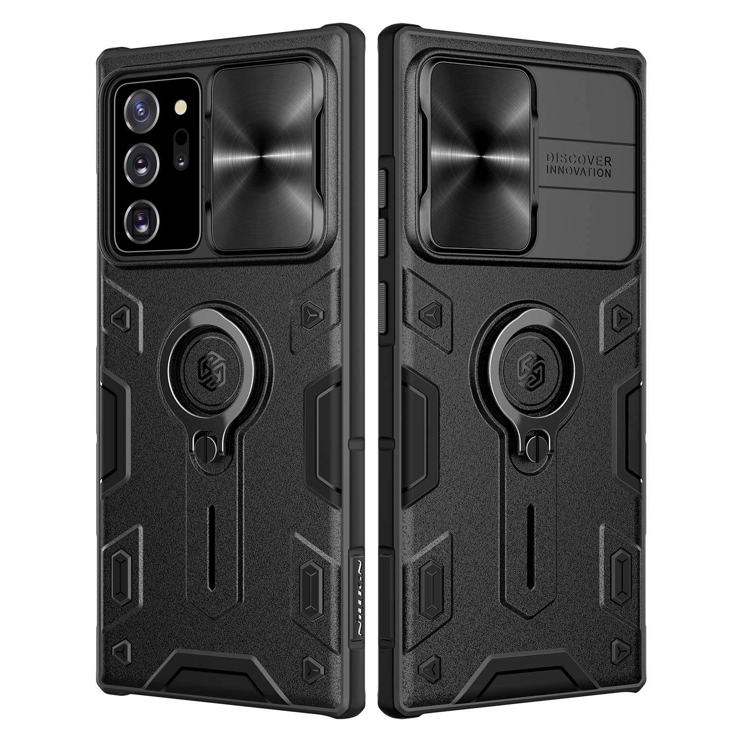 Nillkin Galaxy Note 20 Ultra Case - Military Grade Case with Stand Kickstand Ring and Slide Camera Cover, CamShield Armor Case for Sumsung Galaxy Note 20 Ultra 6.9 inch 2020, Black 1