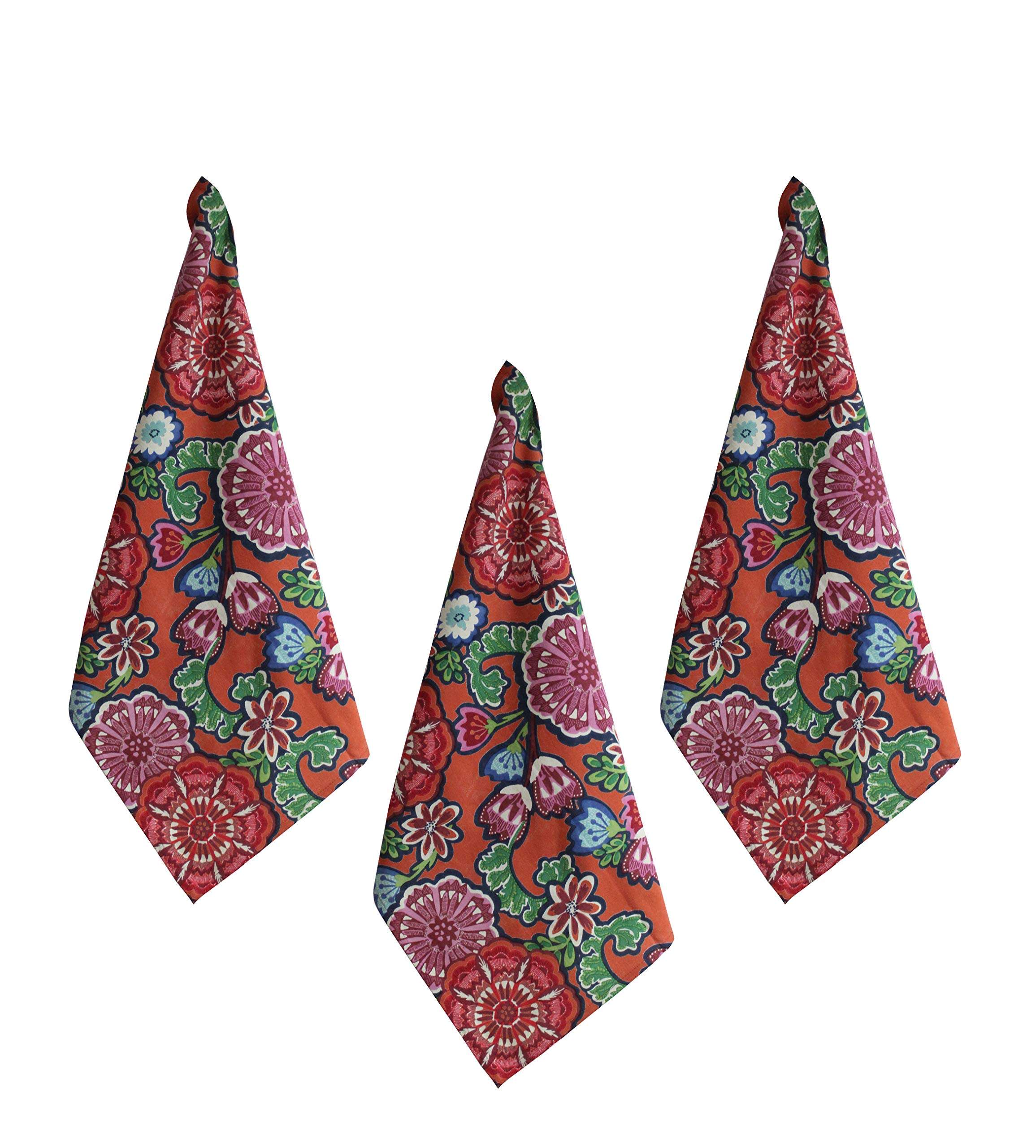 Kitchen Towels - Set of 3 Ultra Absorbent and Fast Drying Professional Grade Cotton Dishcloths for Everyday Cooking Baking - 45x70 Cms 1