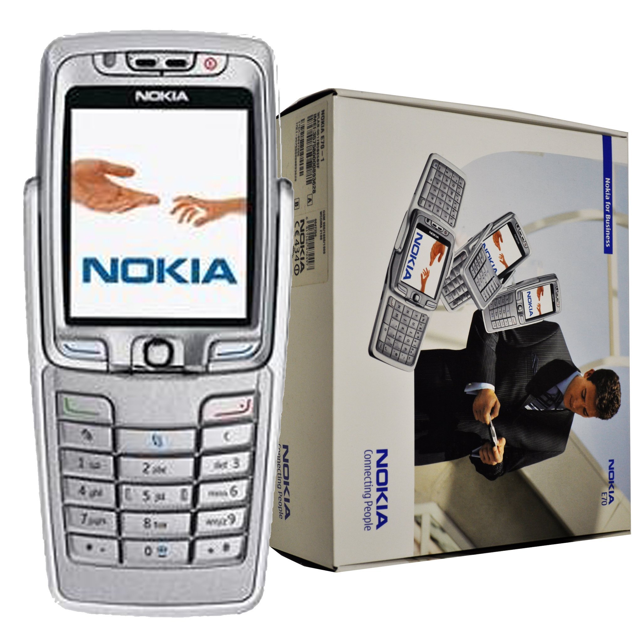 Nokia E70-1 64MB (GSM Only, No CDMA) Factory Unlocked Collectors Item 3G Cellphone (Silver) - International Version