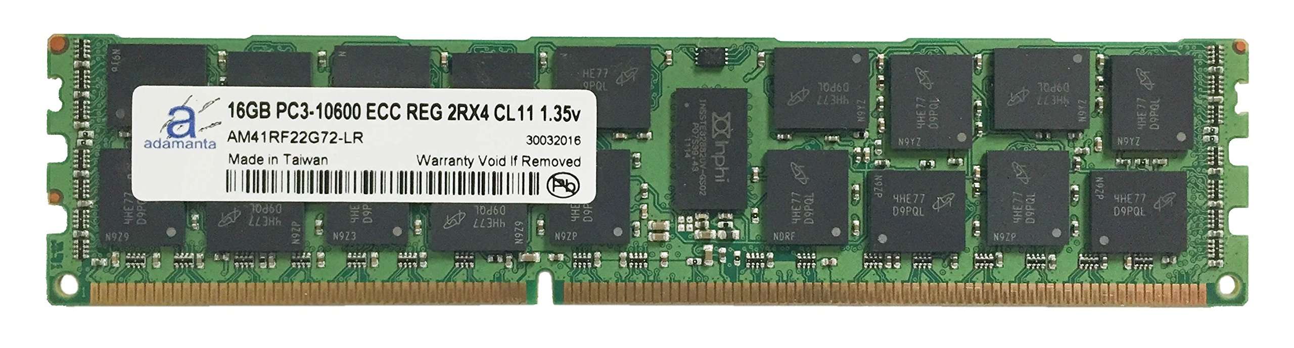 Adamanta 16GB (1x16GB) Server Memory Upgrade for IBM System x3690 X5 7147 DDR3 1333Mhz PC3-10600 ECC Registered 2Rx4 CL9 1.35v 1