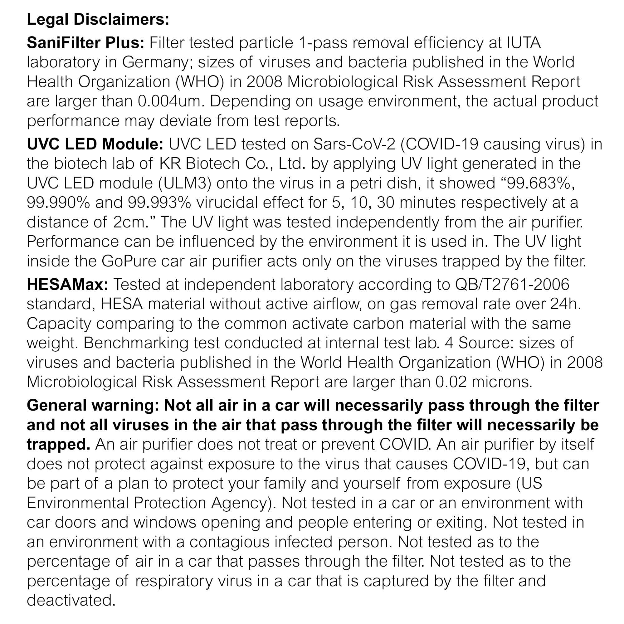 Philips GoPure GP5611 Cup Holder Car Air Purifier with UV Filtration and HESAMax Technology 6