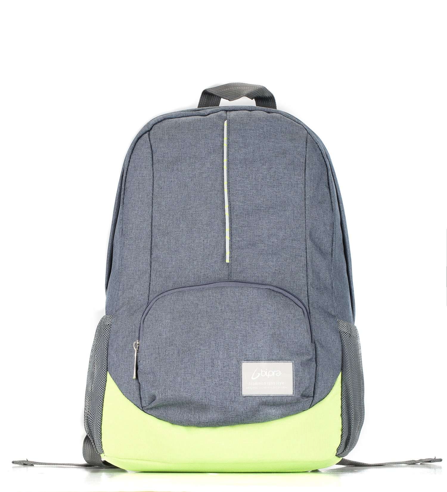 Bipra 15.6 Inch Laptop Bag Backpack Grey with Green Suitable for 15.6 Inch Laptops, Netbook Computers, with Pockets 1
