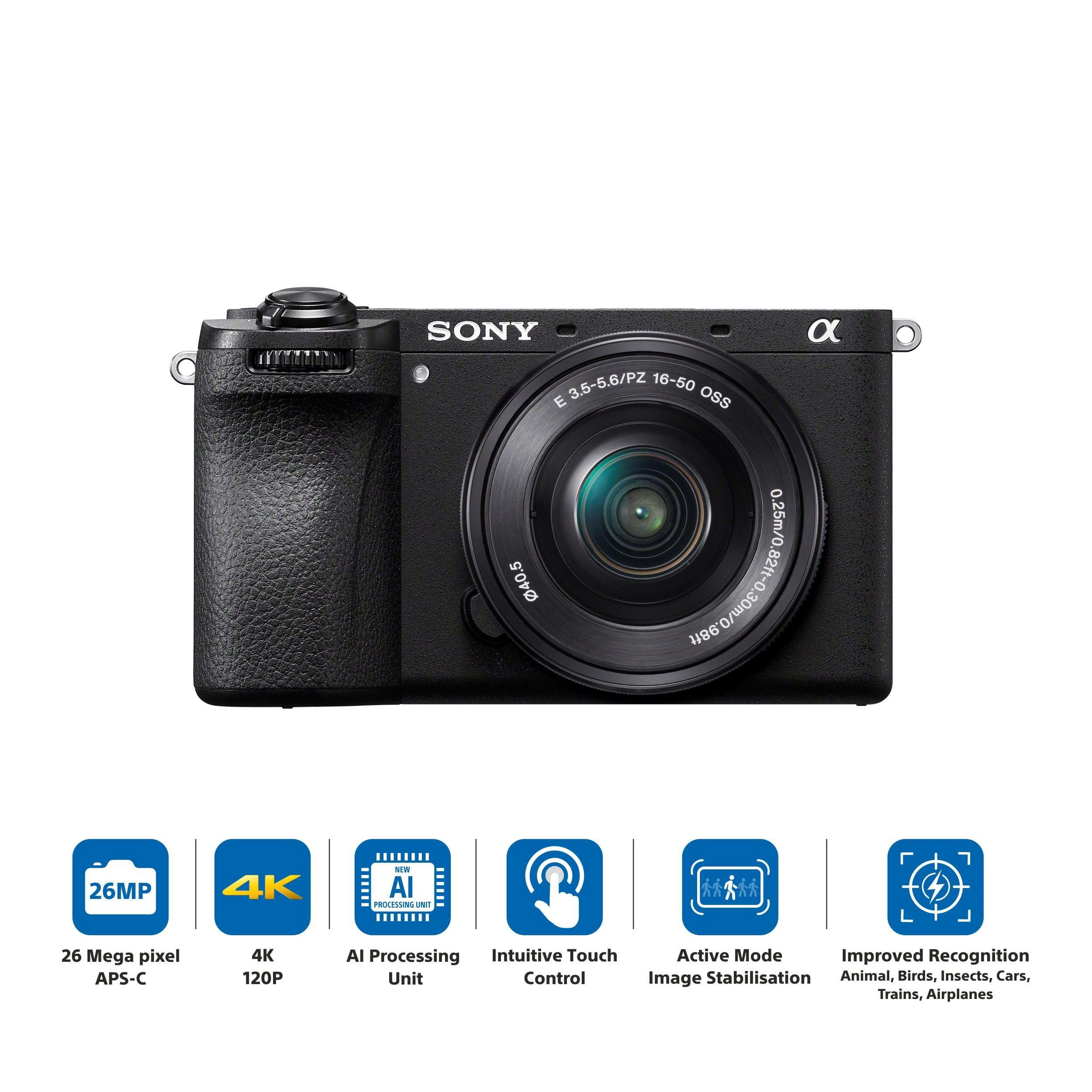 Sony Alpha ILCE-6700M APS-C Interchangeable-Lens Mirrorless Camera (Body + 18-135 mm Power Zoom Lens) | Made for Creators | 26.0 MP | Artificial Intelligence based Autofocus | 4K 60p Recording - Black 3