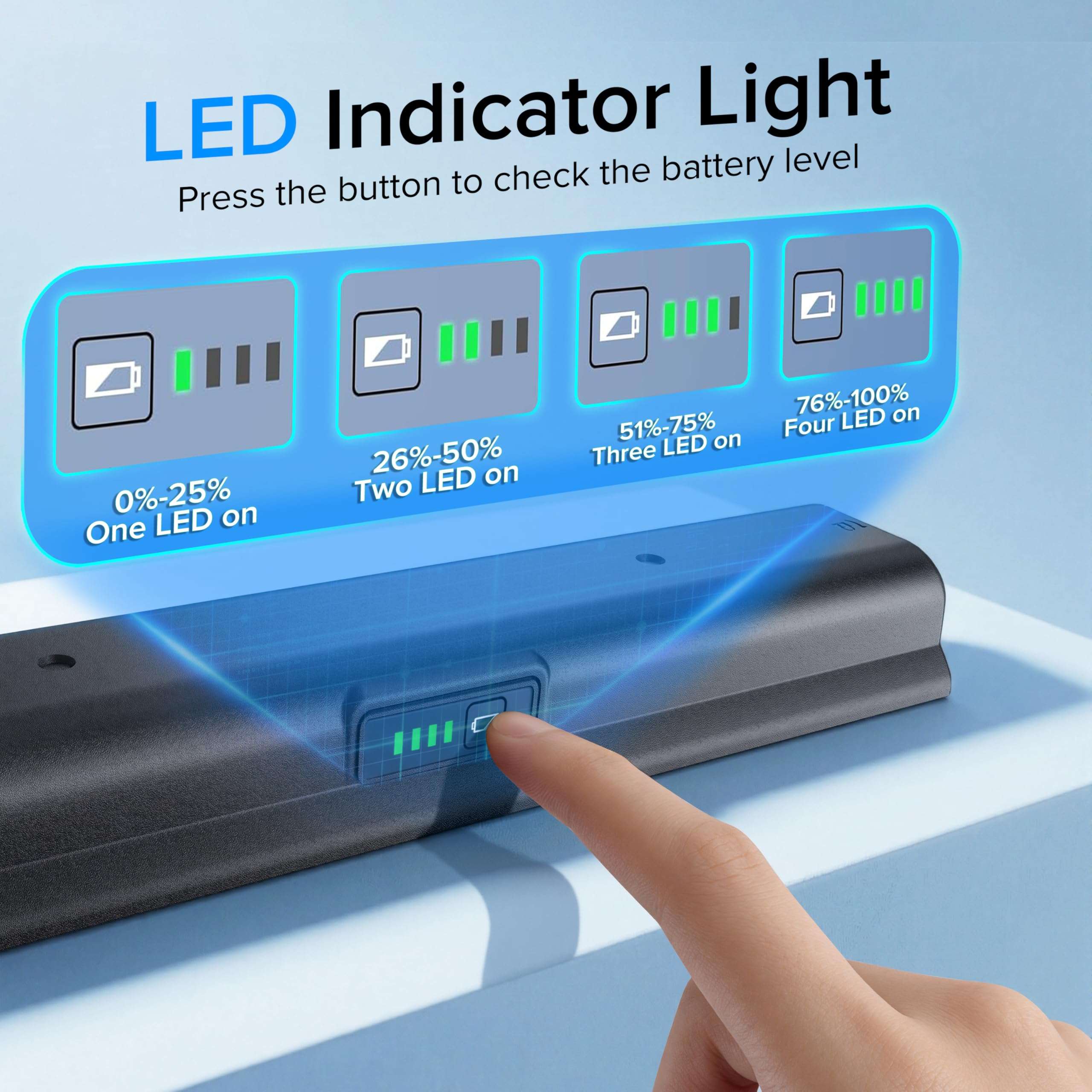 MCYIERDE LK-72 Replacement Battery with Battery Cover, for TR150/TR160, Rechargeable 10.8V 3500mAh Portable Printer Power Pack 5