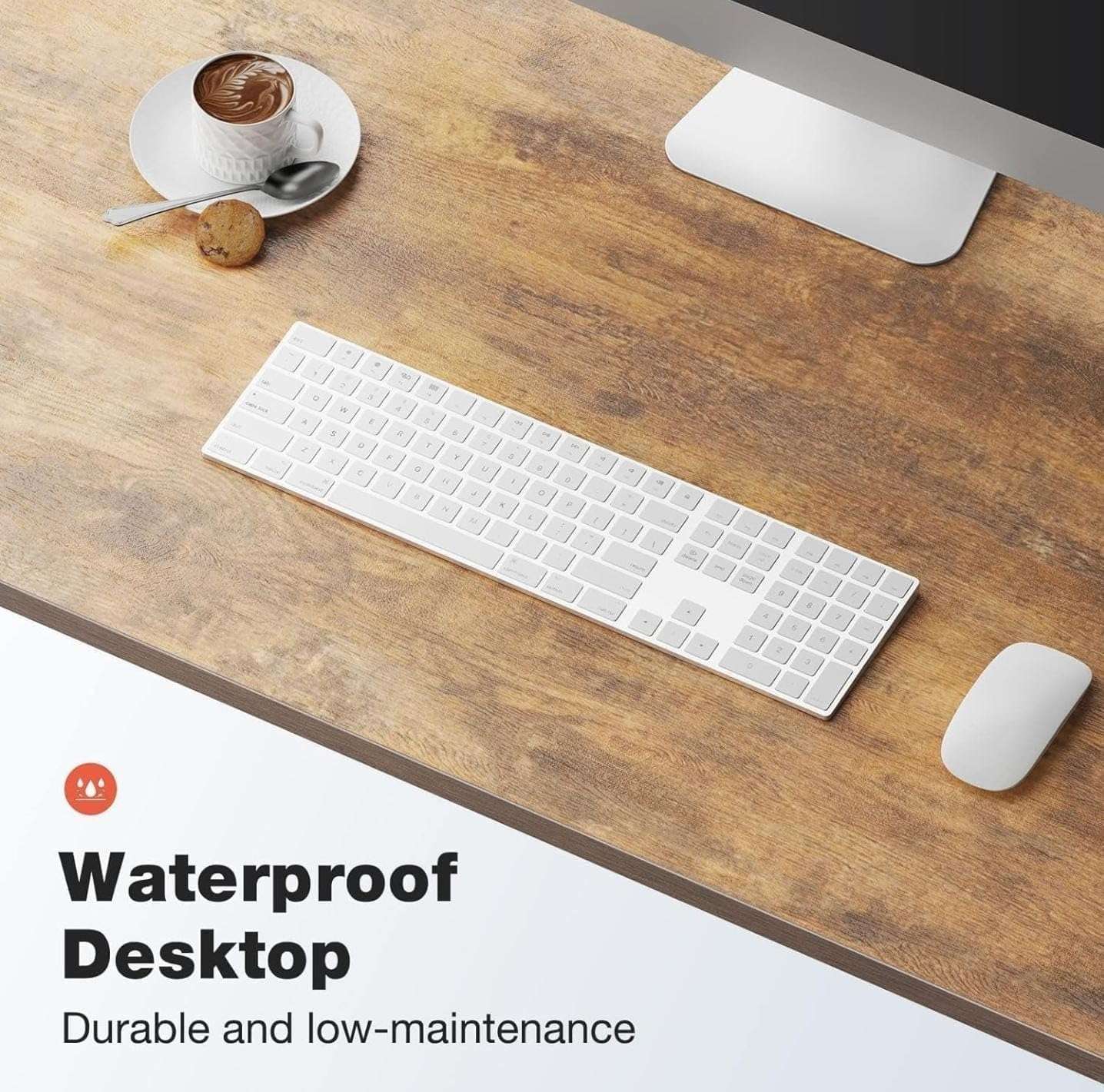 COREMET Portable Wood & Metal Computer Desk | Modern Writing Table | Multipurpose Study Table Best for Home, School, Office Work & More | Ideal for Kids & Adults 4