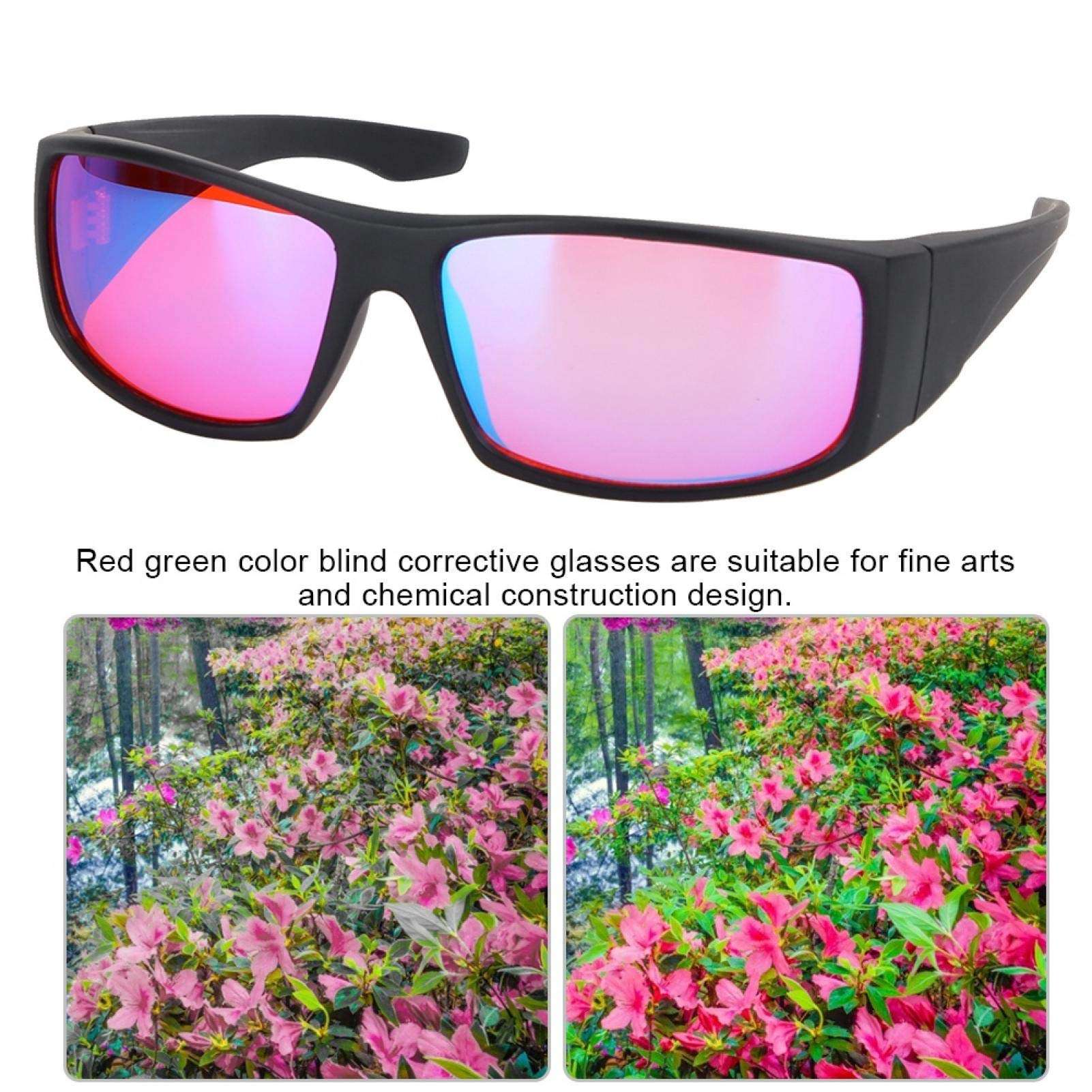 caruisite Colorblind Glasses for Red-Green Blindness, Color Blind Corrective Glasses Blindness Weakness Eyesight Improvement Glasses for Outdoor/Indoor 6