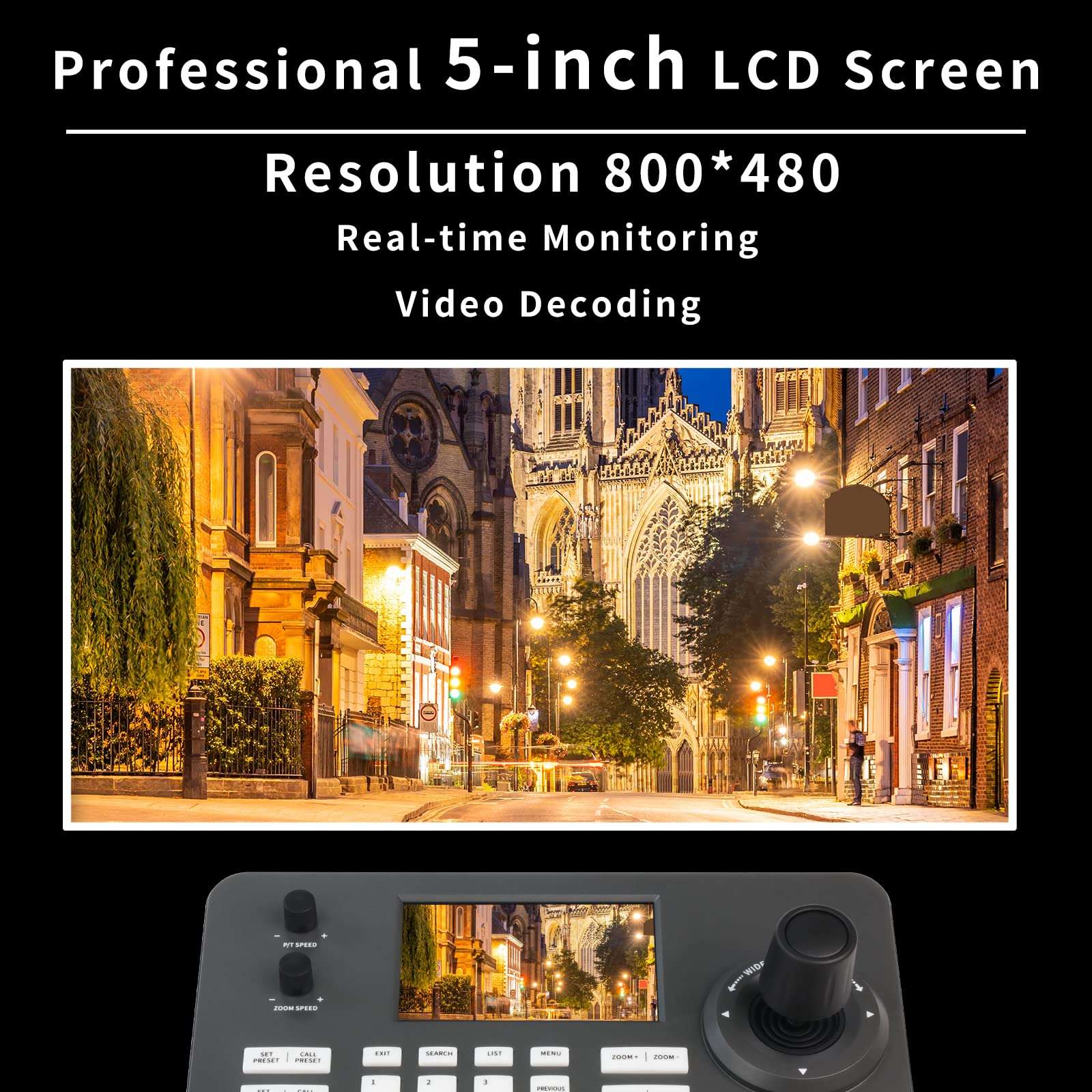 Zowietek PTZ Camera Controller PoE with 5 inch LCD Screen + Zowietek 4K NDI|HX3 PTZ Camera, 25X Optical Zoom, HDMI and SDI Output (2PCS) 6