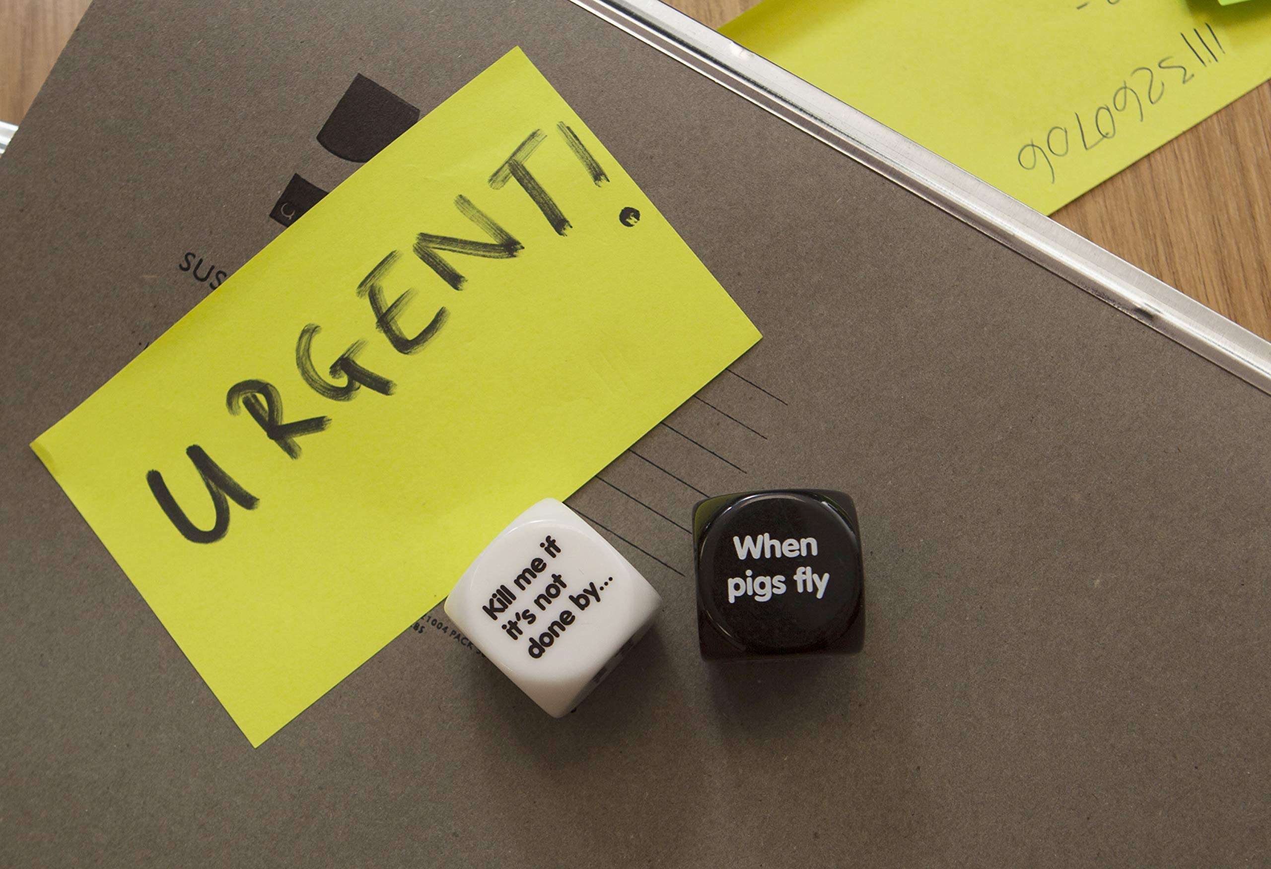 Boxer Gifts Procrastination Dice | Funny Office Humor Desk Accessory | Novelty Gift for a Lazy Colleague, Friend or Family Member | Great White Elephant Gift 5