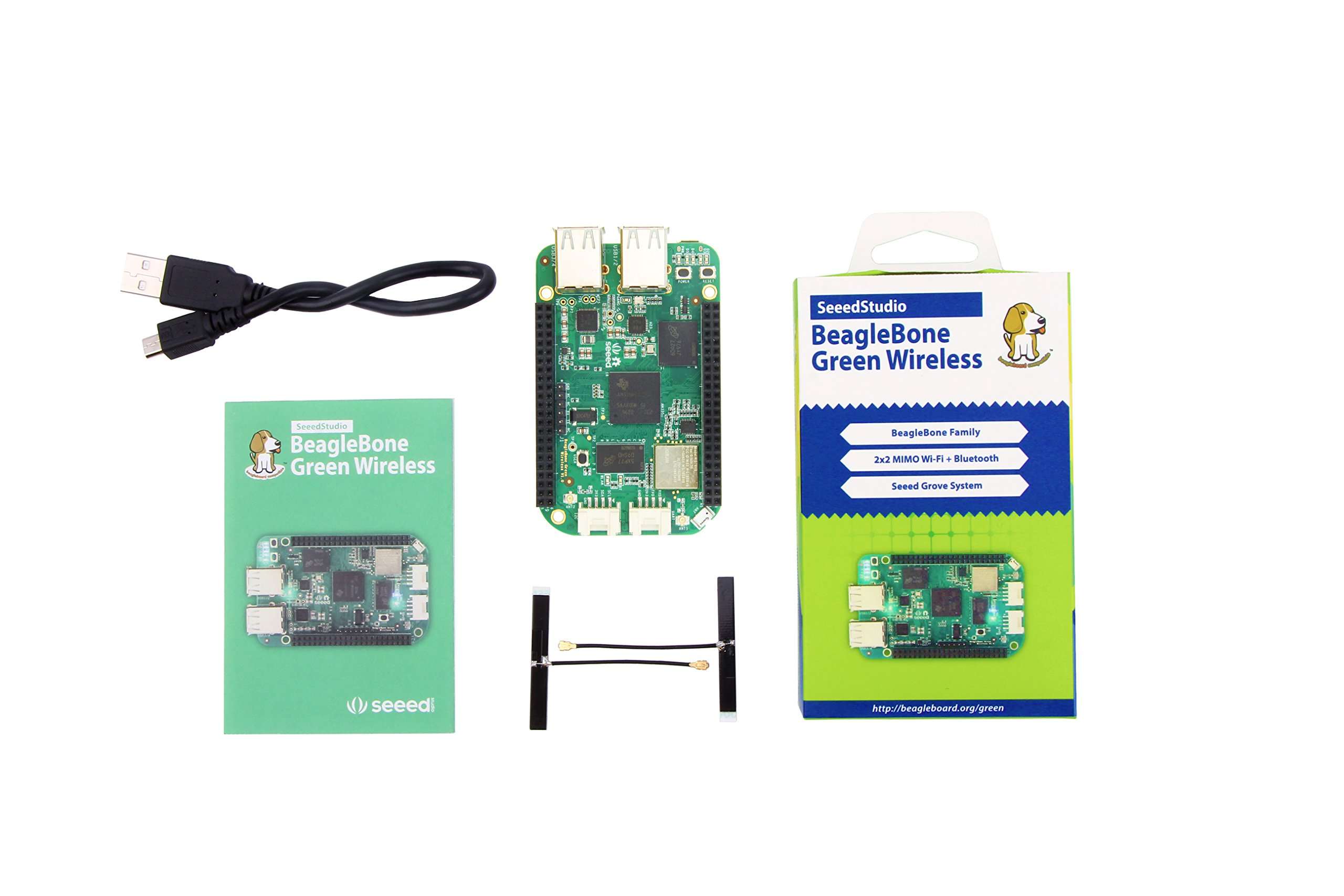 seeed studio BeagleBone Green Wireless Development Board（TI AM335x WiFi+BT） with USB Cable 6
