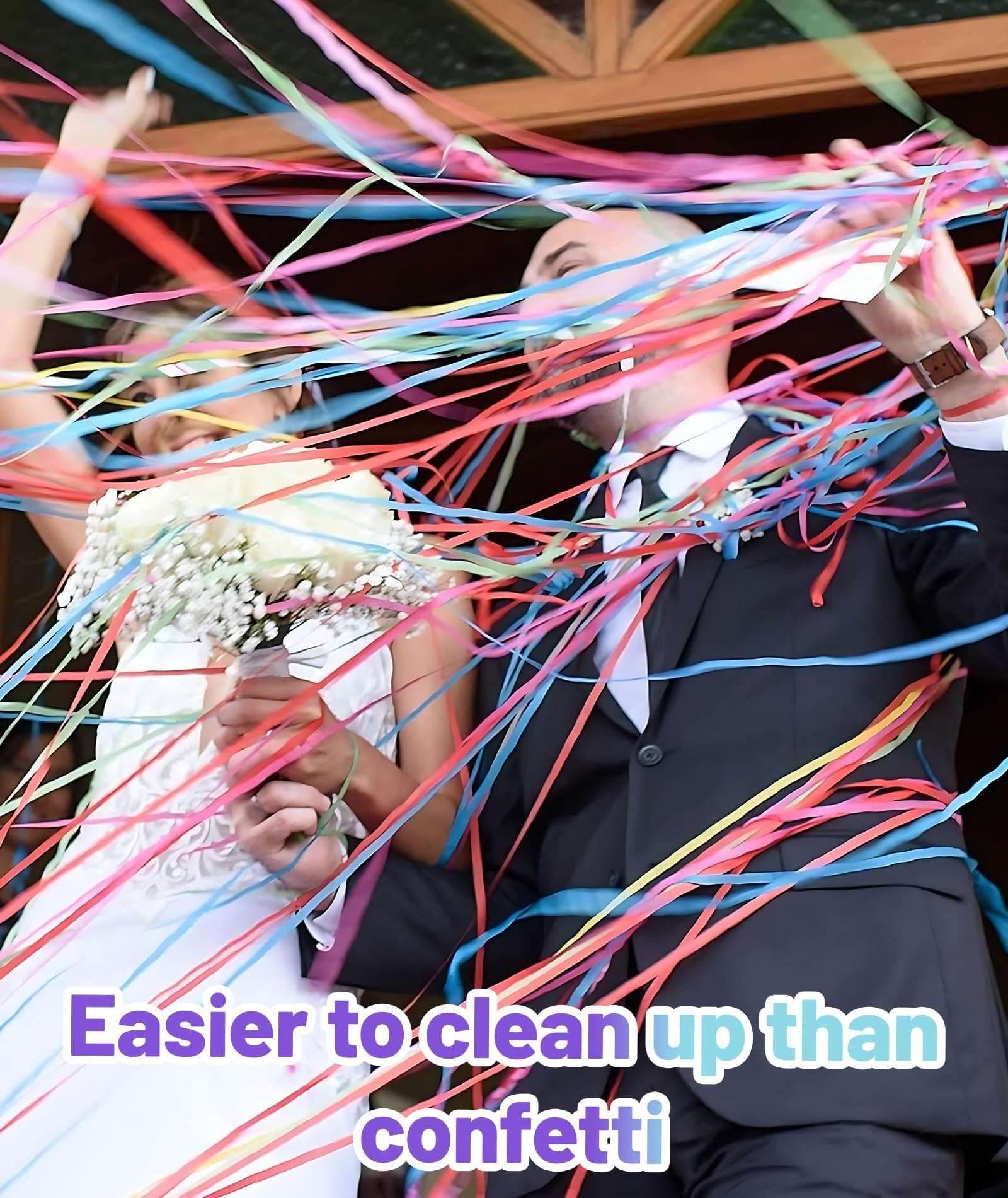 20Pcs Confetti Streamers, Colorful Party Decorations, Hand Throw Streamers for Wedding Send-Offs, Birthday Party Entrances, Photo Shoot Backdrops, 15-Head Multicolor Confetti (multicolor（24pcs）) 5