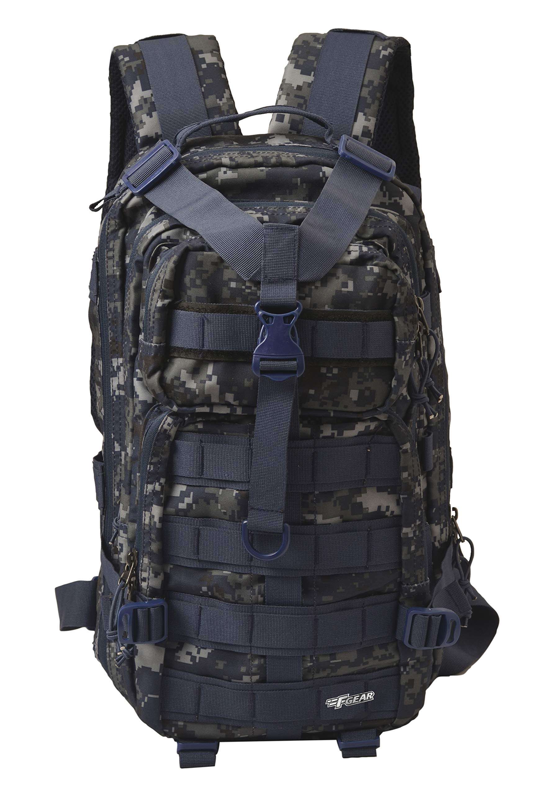 F Gear Military Tactical Polyester 29 Ltrs Casual Backpack (Marpat Navy)