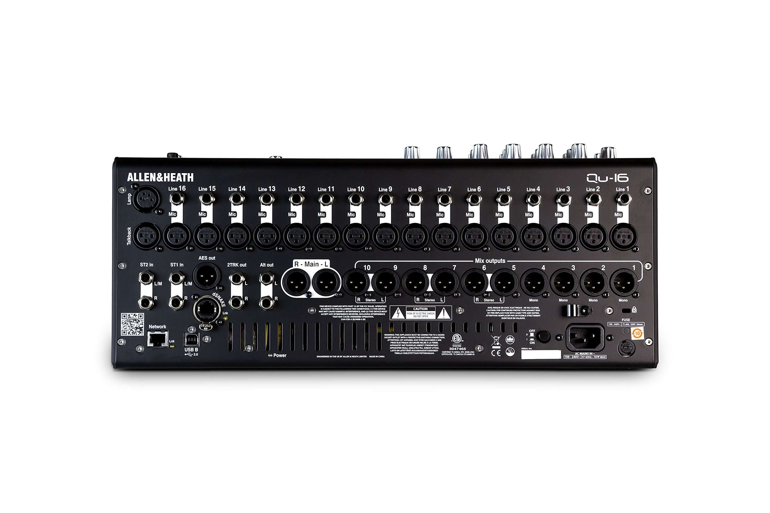 Allen & Heath QU-16C Rack Mountable Compact Digital Mixer, Chrome Edition 5