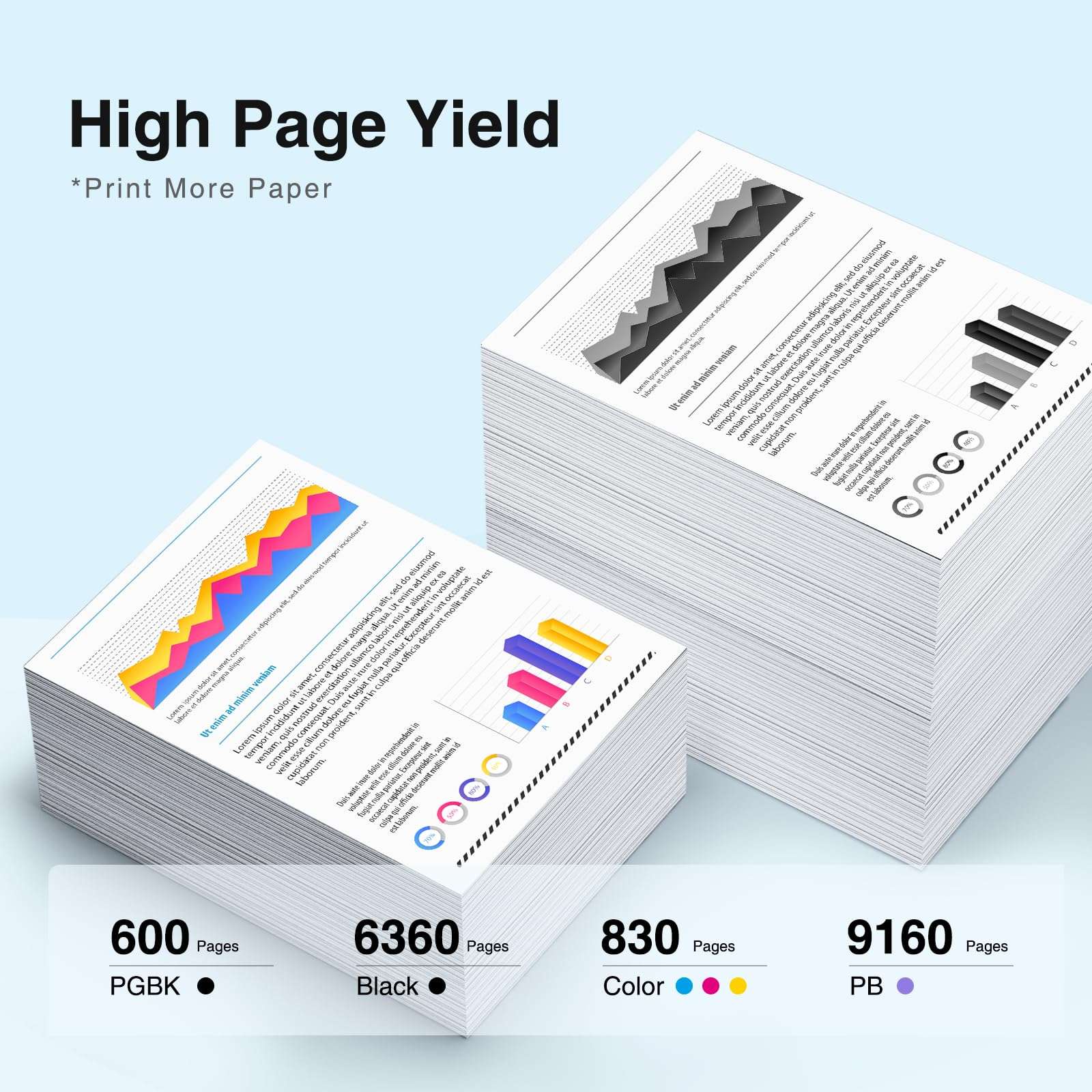 PGI-280XXL/CLI-281XXL Replacement for Canon TS9120 Ink Cartridge Compatible with Canon Pixma TS8320 TS9120 TR8520 TR8620 TS8120 TS8220 TS8300 TS9120 TS 8100 Printer(2X PGBK,BK,C,M,Y,PB) 12-Pack 3