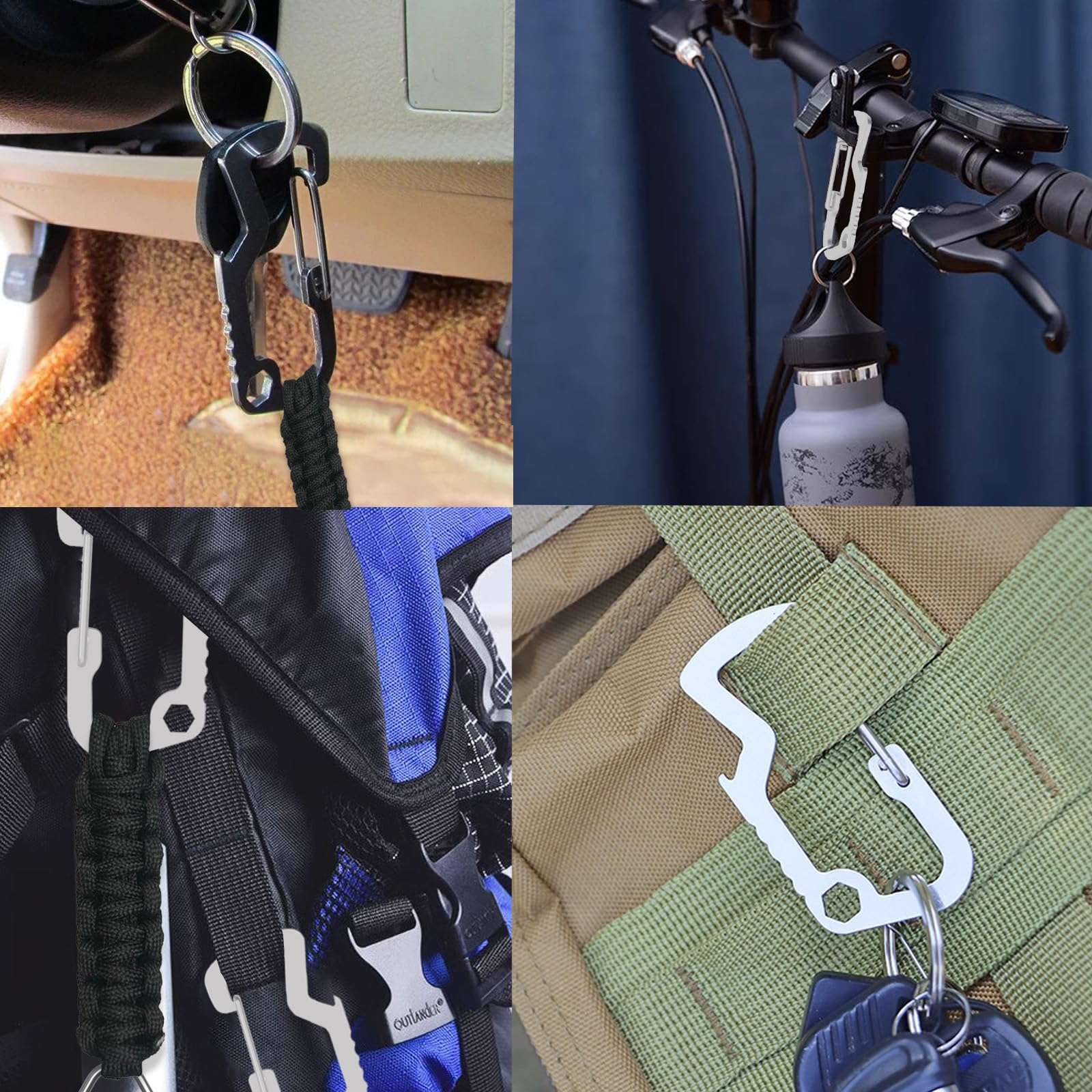 Bshirmay Keychain Clip Watch Band Compatible with Google Pixel Watch 3 45mm Keychain Pocket Portable Strap (Pixel Watch 3 45mm EDC Black*1) 6