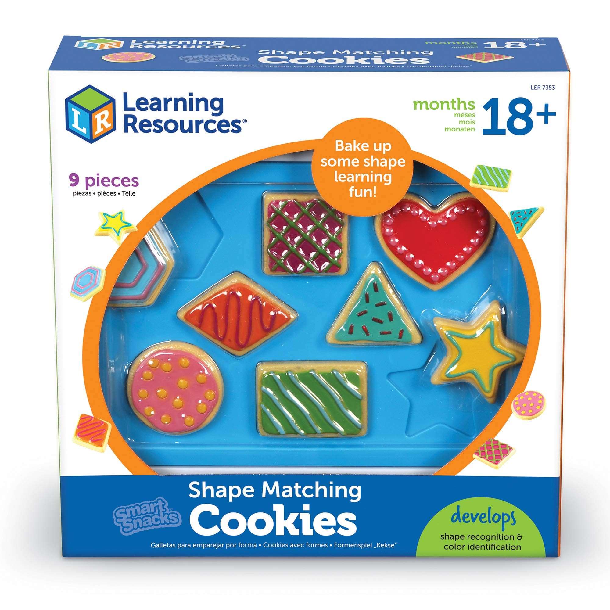 Learning Resources Shape Matching Cookies, 9 Pieces 3