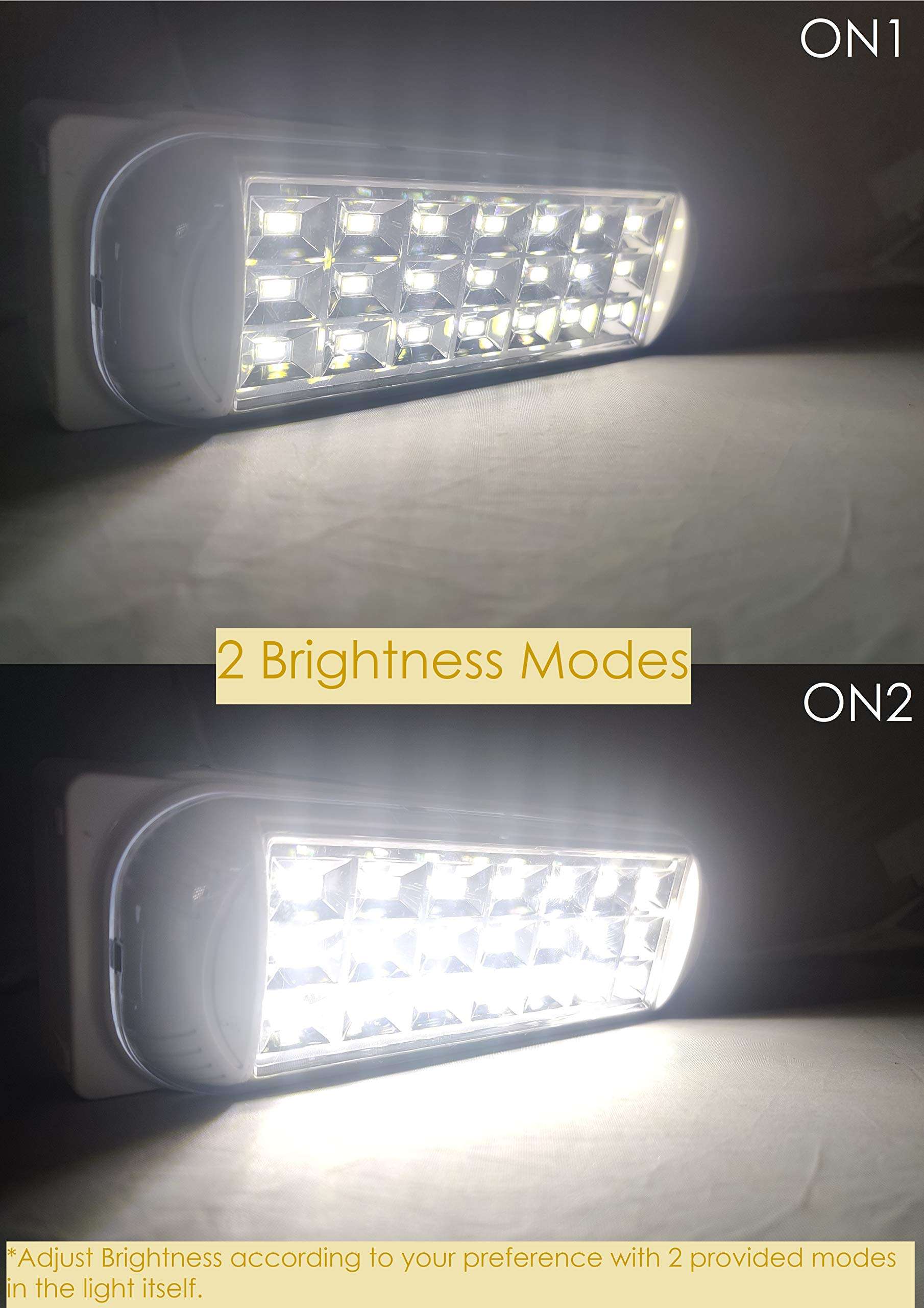 RD TL-50 1300mah Portable Rechargeable Hand LED Light Lamp Emergency Light with 2 Light Settings and a Charging Wire for Indoor and Outdoor 5