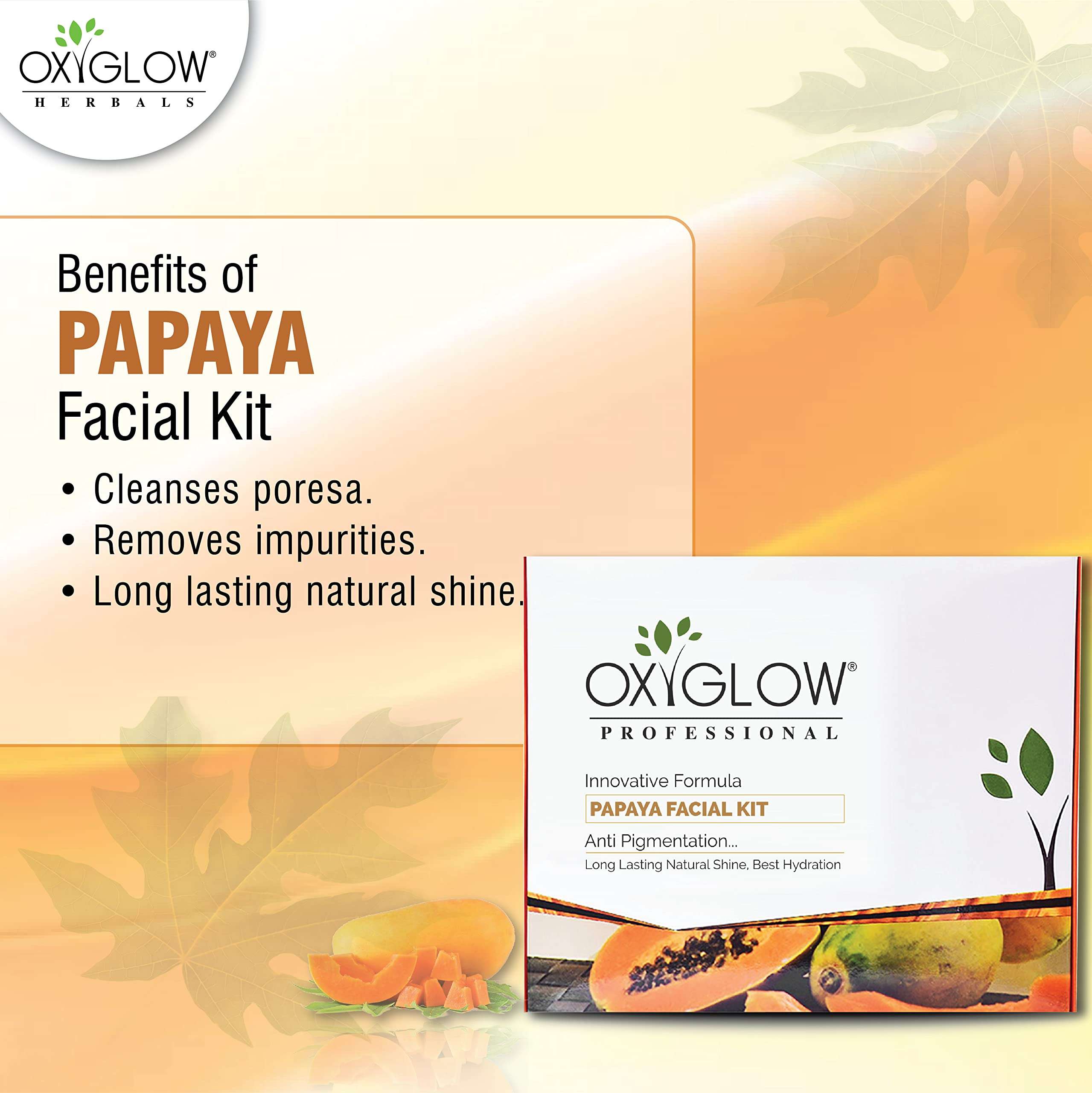 OxyGlow Papaya Facial Kit - (For all skin types) - 260 g 6