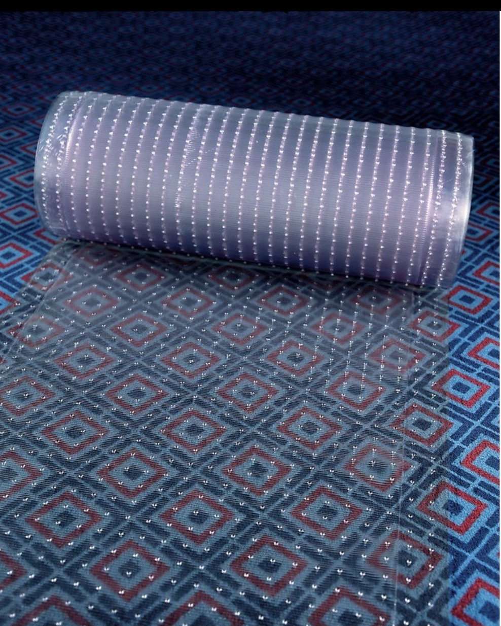 Clear Plastic Runner Rug Carpet Protector Mat Ribbed Multi-Grip (Clear Plastic, 26" in x 35'FT) 1