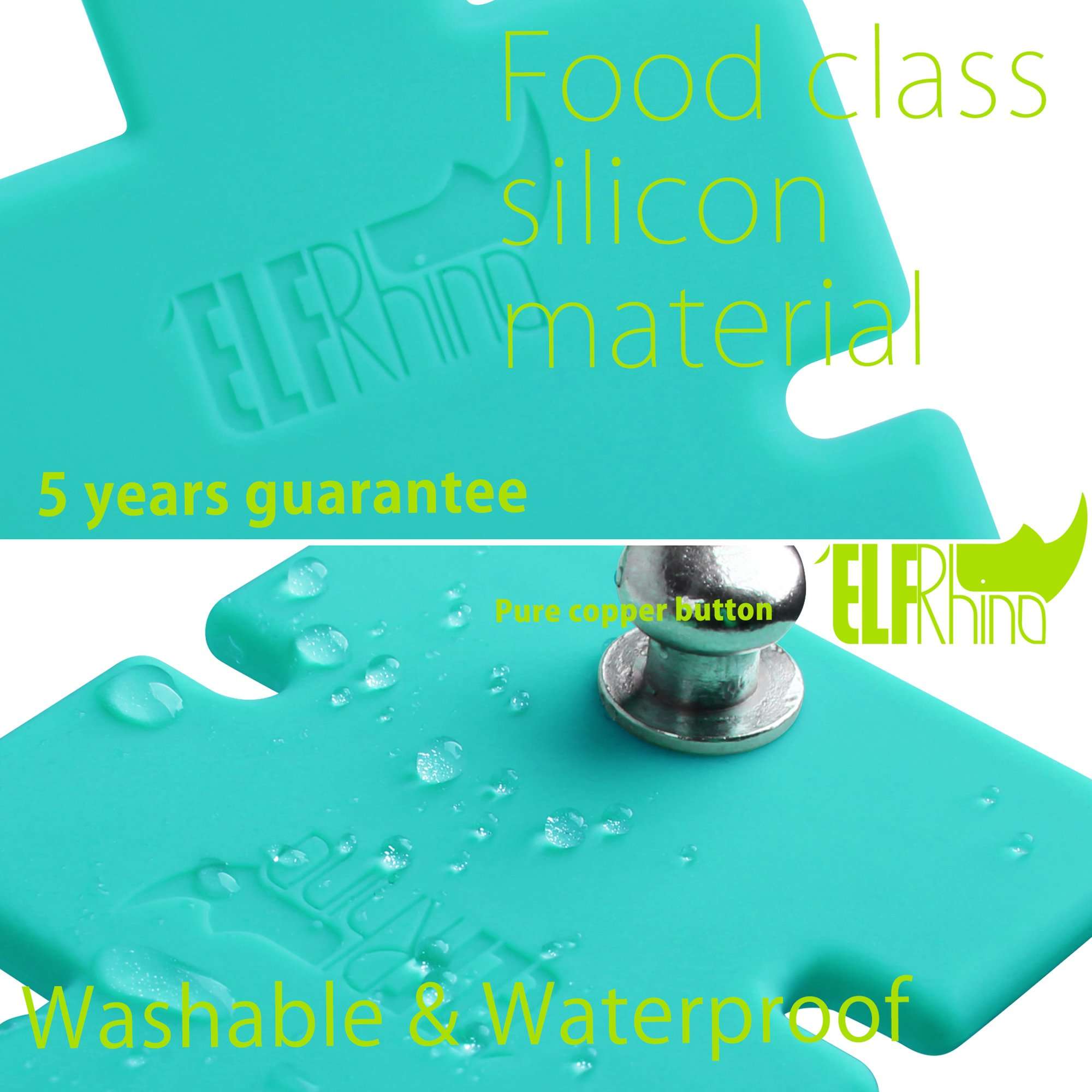 ELFRhino Silicone Earphone Organizer Earphone Wrap Winder Headphone Cord Organizer Wrap Winder Manager Cable Winder(Blue, 1 Piece) 3