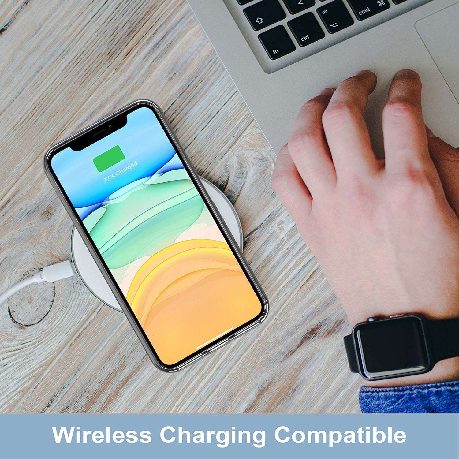 RANZ Compatible with iPhone 12 Pro Max 5G Case, Anti-Scratch Shockproof Series Clear Acrylic + TPU Bumper Protective Case for iPhone 12 Pro Max (6.7 inch) - Deer 6