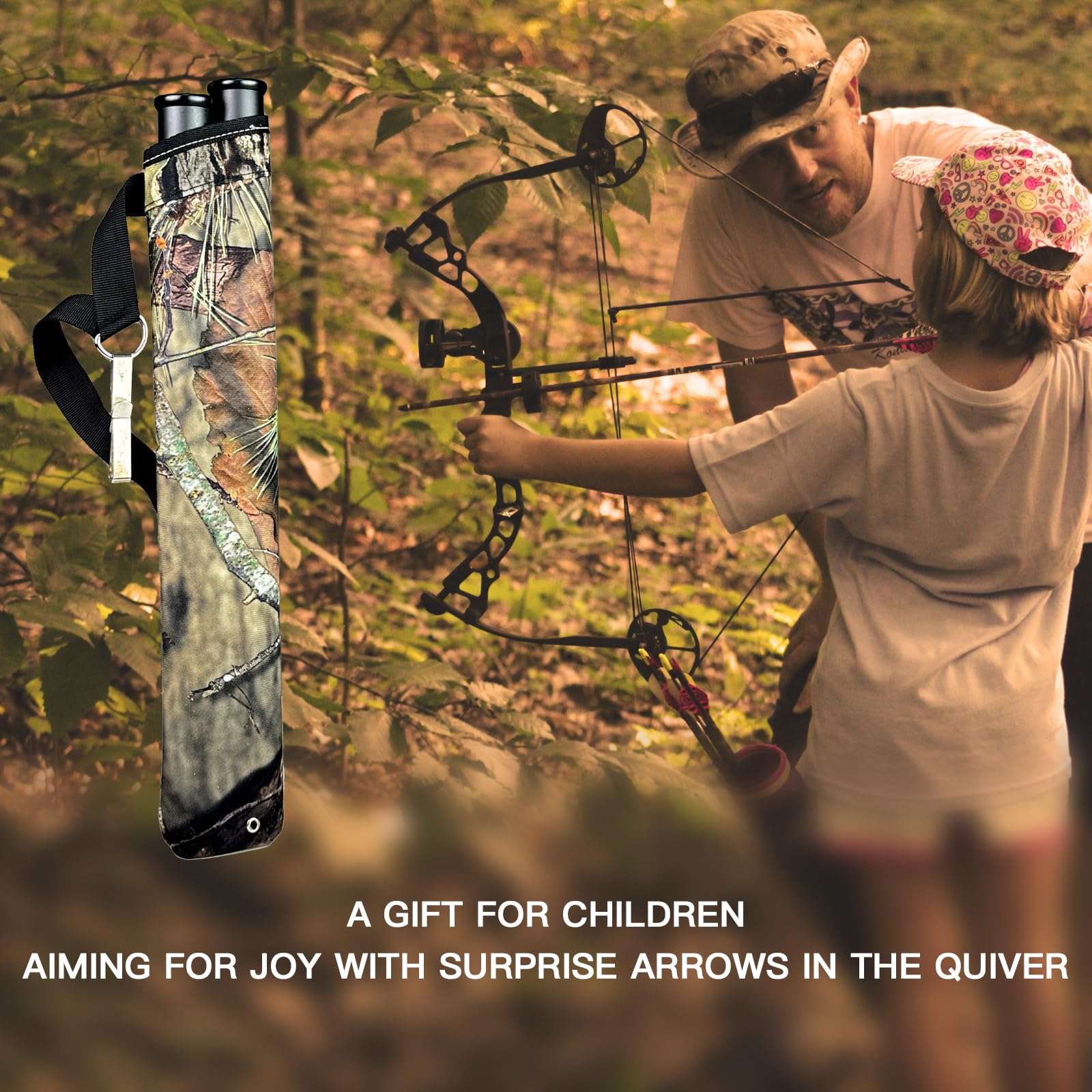 JIALUCONG Camouflage Arrow Tube - Camo Arrow Quiver for Bow Hunting - Quiver Leg - Quiver Quiver with Belt - Arrows for Compound Recurve Bow Quiver for Hunting Target Practicing Youth and Adults 4