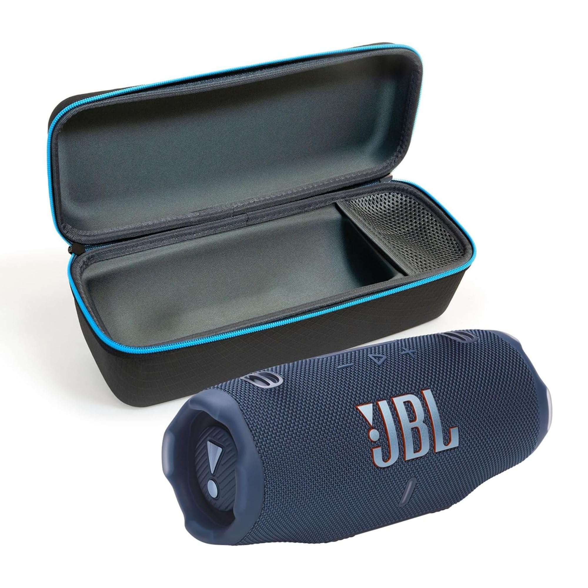 JBL Charge 6 (Blue) + Bundle with divvi! Protective Hardshell Case (Black) 1