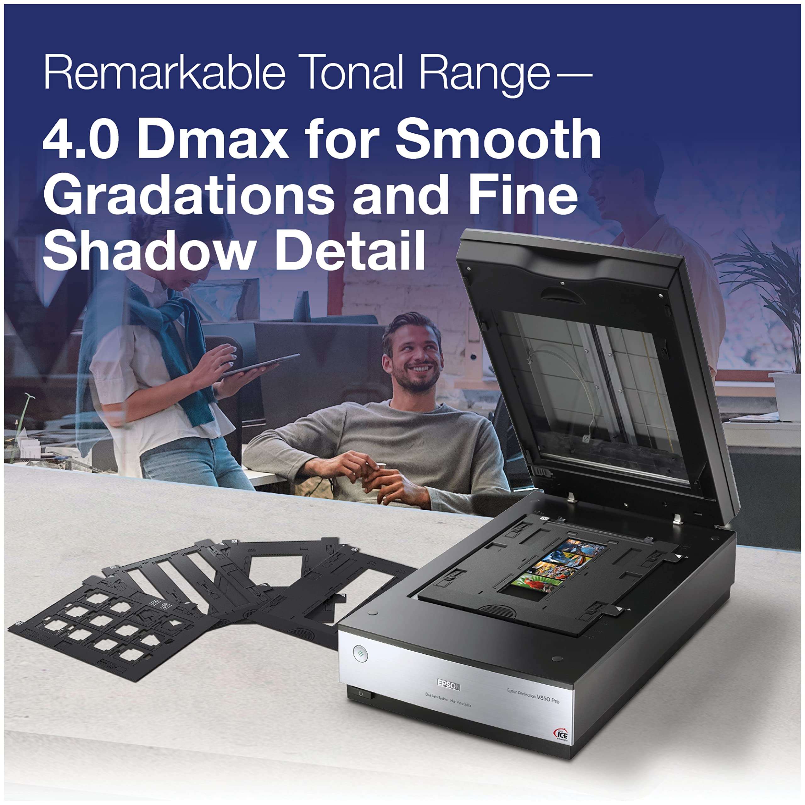 Epson Perfection V850 Pro Scanner & Workforce ES-400 II Color Duplex Desktop Document Scanner for PC and Mac, with Auto Document Feeder (ADF) and Image Adjustment Tools 5