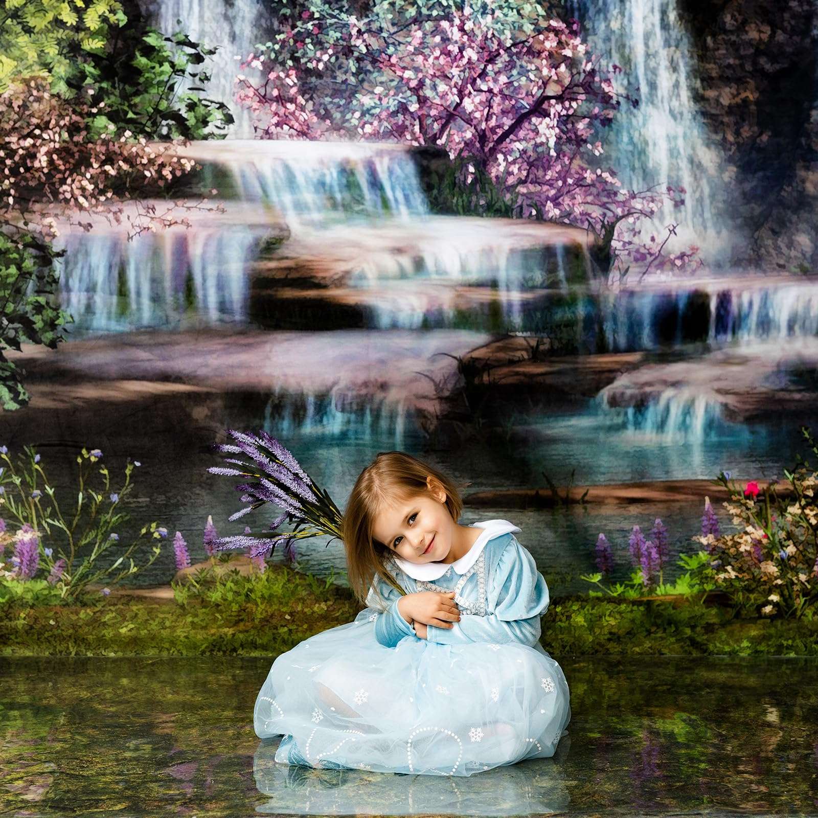 Kate Transparent PVC Reflection Floor Mat - 5x4ft Clear Reflective Photography Backdrop, Durable Table Cover Protector for Studio, Waterproof and Scratch-Resistant Plastic Mat 3