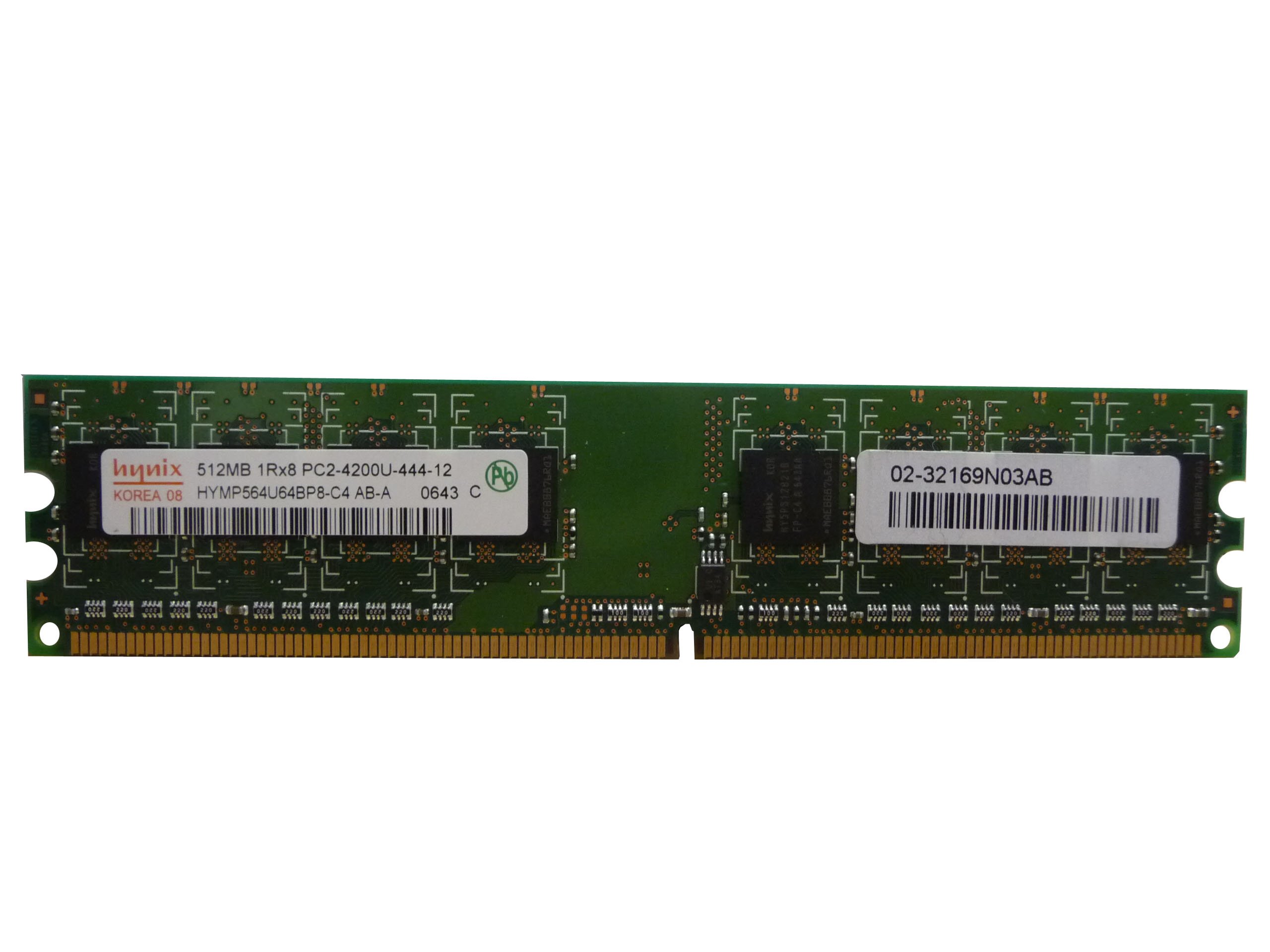 Hynix 512MB DDR2 PC2-4200U 240-Pin HYMP564U64BP8-C4 AB-C