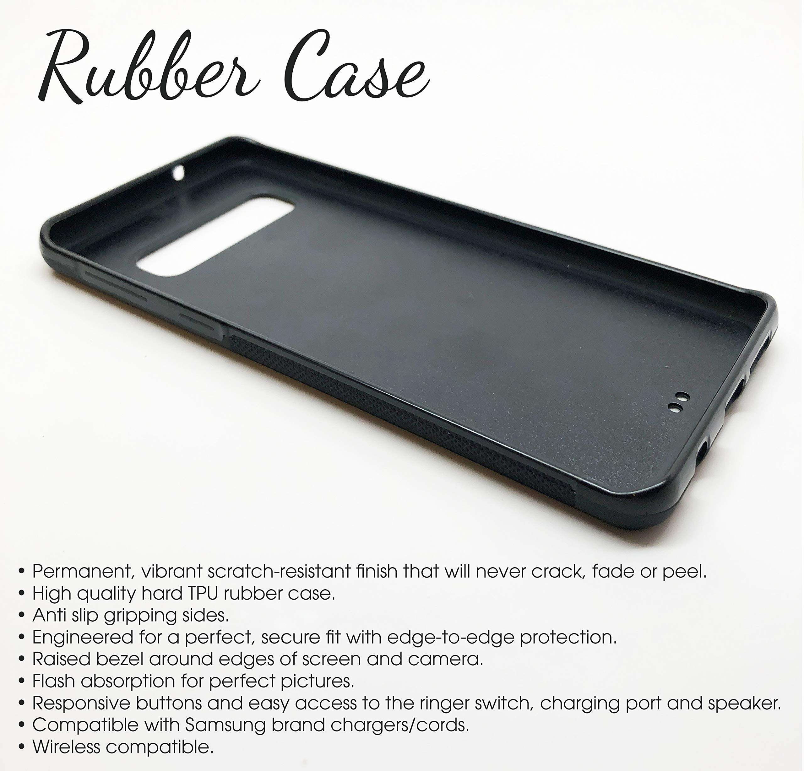 Simply Customized Galaxy S10e, Phone Case Compatible Samsung Galaxy S10e [5.8 inch] Navy Lime Chevrons Lattice Monogram Monogrammed Personalized S10e58 4