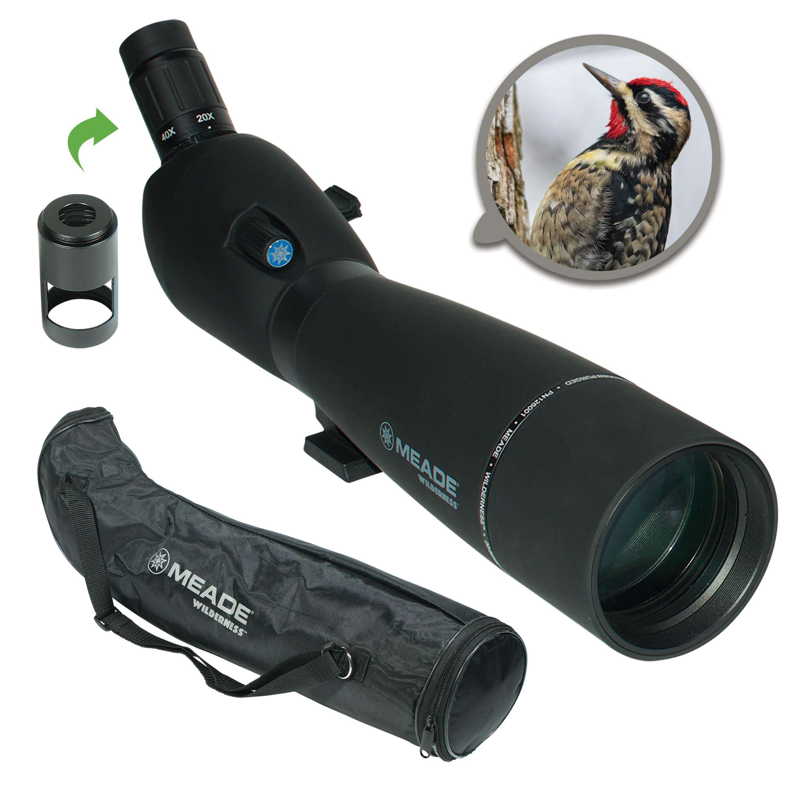 Meade Instruments 126001 Wilderness Spotting Scope - 20-60x80-mm (Black) 1