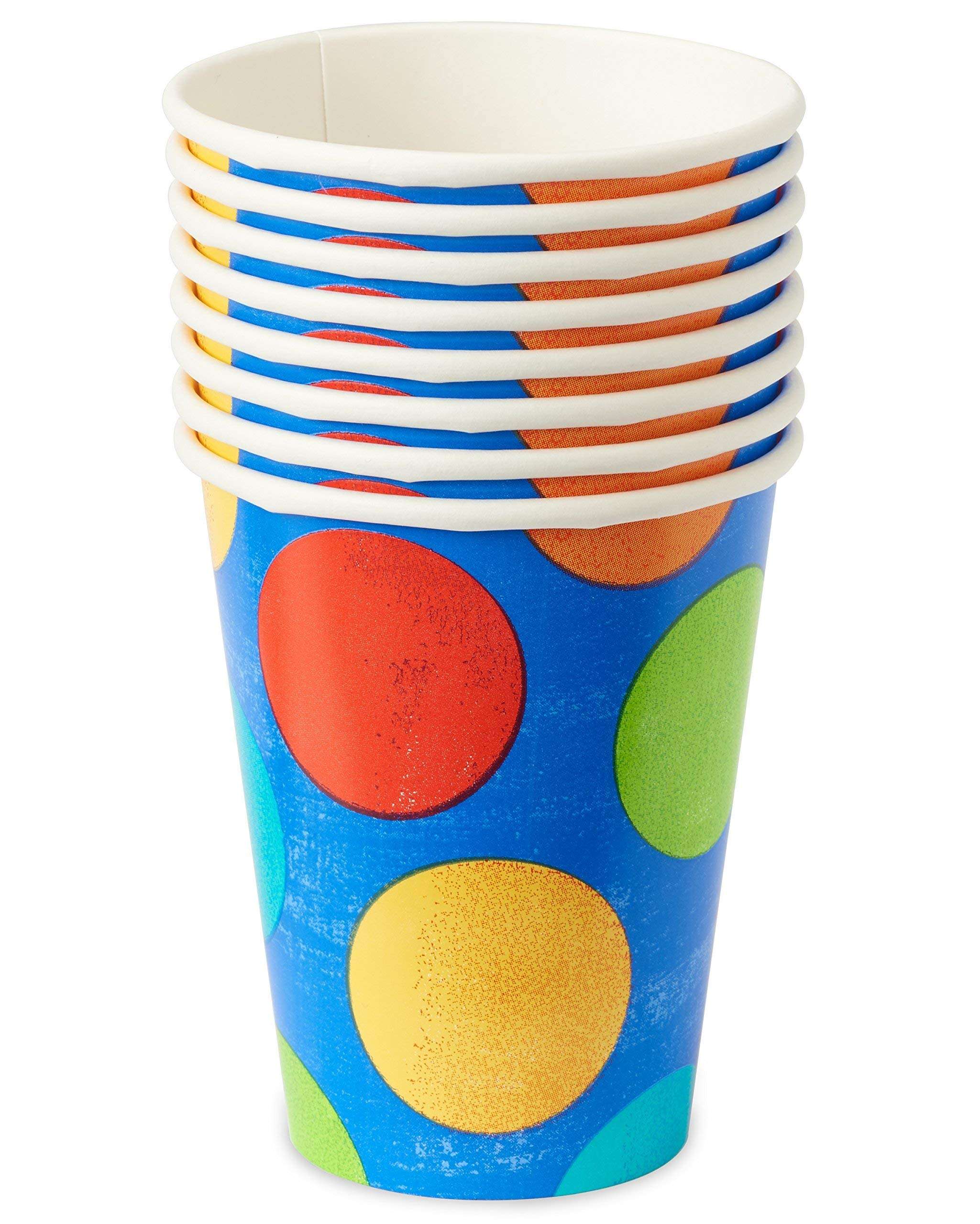 American Greetings Birthday Fever Fun Party Supplies, Paper Cups (8-Count) 3