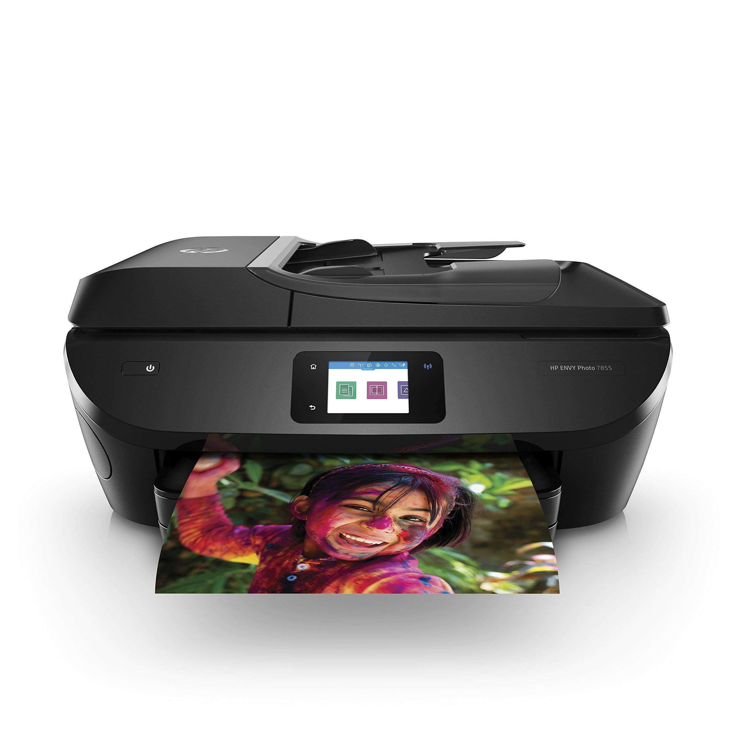 HP ENVY Photo 7855,Ccolor All In One Photo Printer with Wireless Printing, Instant Ink Ready (K7R96A) (Renewed) 1