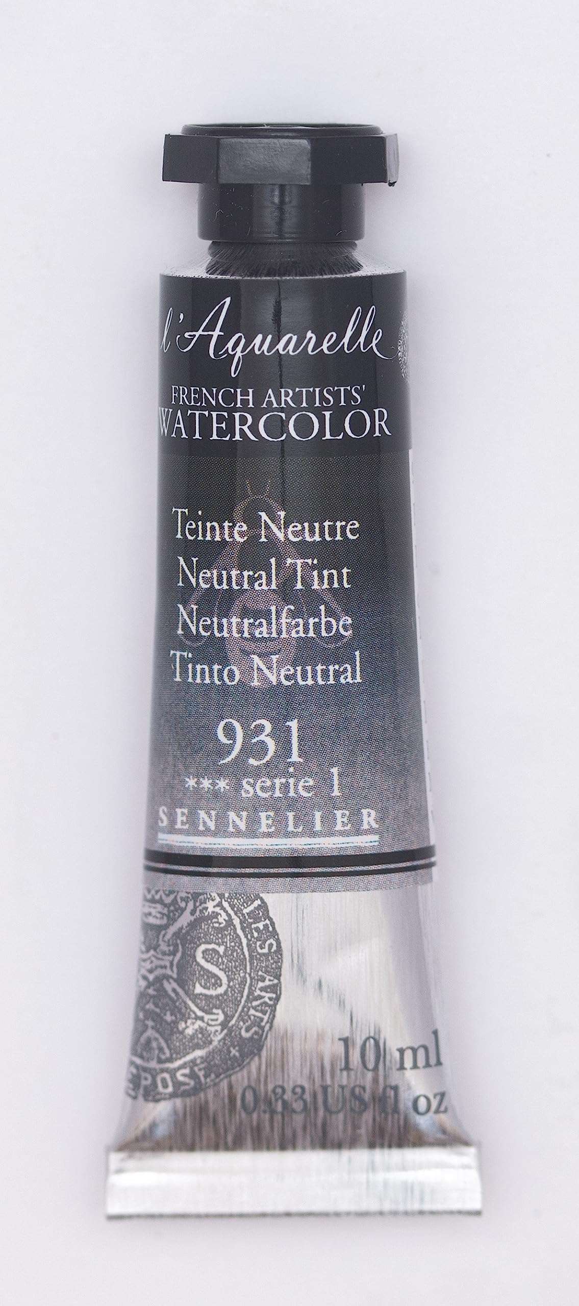 Sennelier lAquarelle French Artists Watercolour 10 ML Black/White/Grey (Neutral Tint) 2