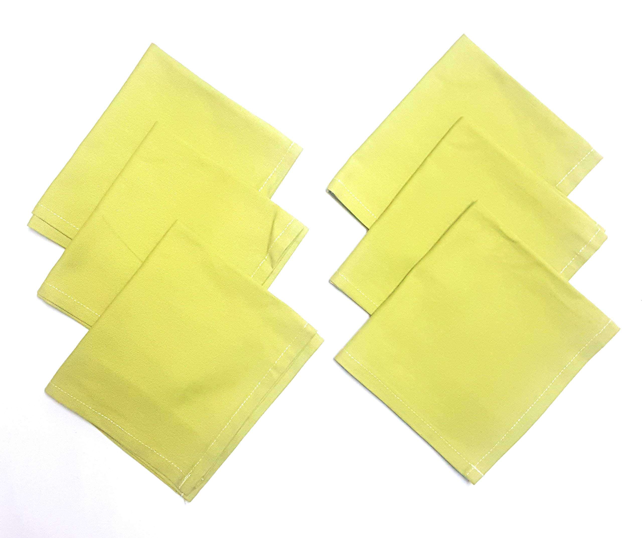 AMIRTHAMIL Assorted Kitchen Napkins Set of 6 FACE Towels Lunch Towels Multipurpose Towels 35CM X30CM Green 1