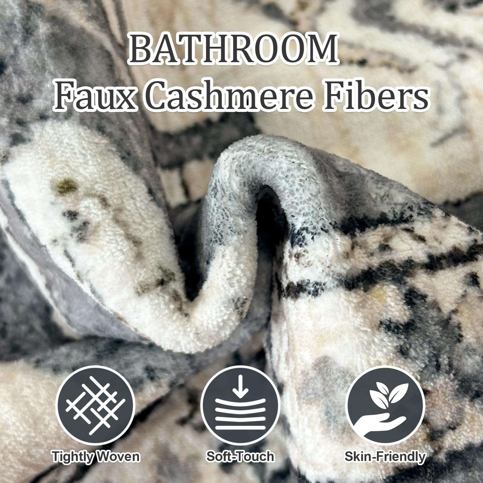 Machine Washable Rug 5' x 7' Modern Abstract Area Rug with Non-Slip Backing Washable Area Rugs for Living Room Non-Shedding Indoor Floor Grey Rug 2