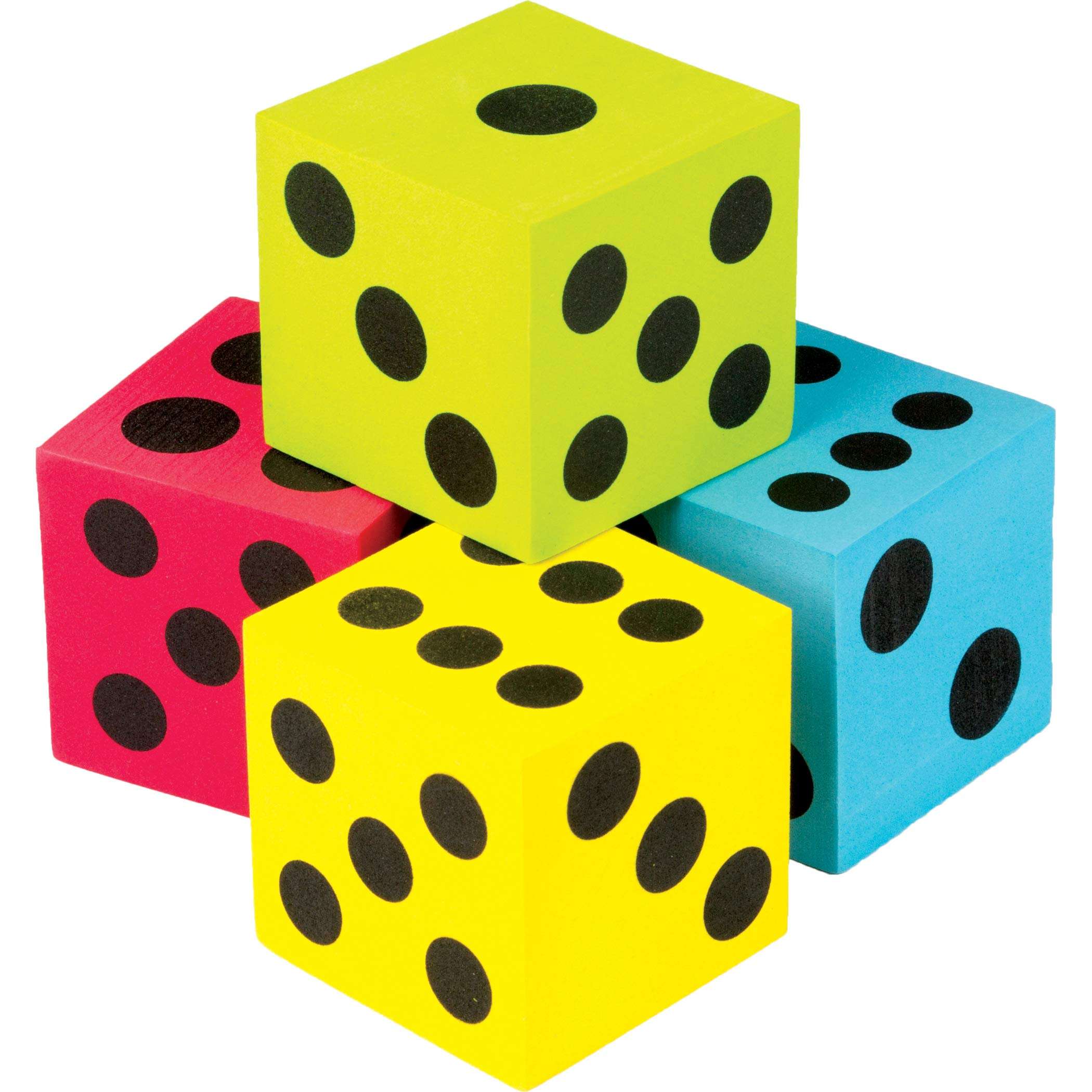 Teacher Created Resources (20810) Colorful Jumbo Dice 4-Pack 1